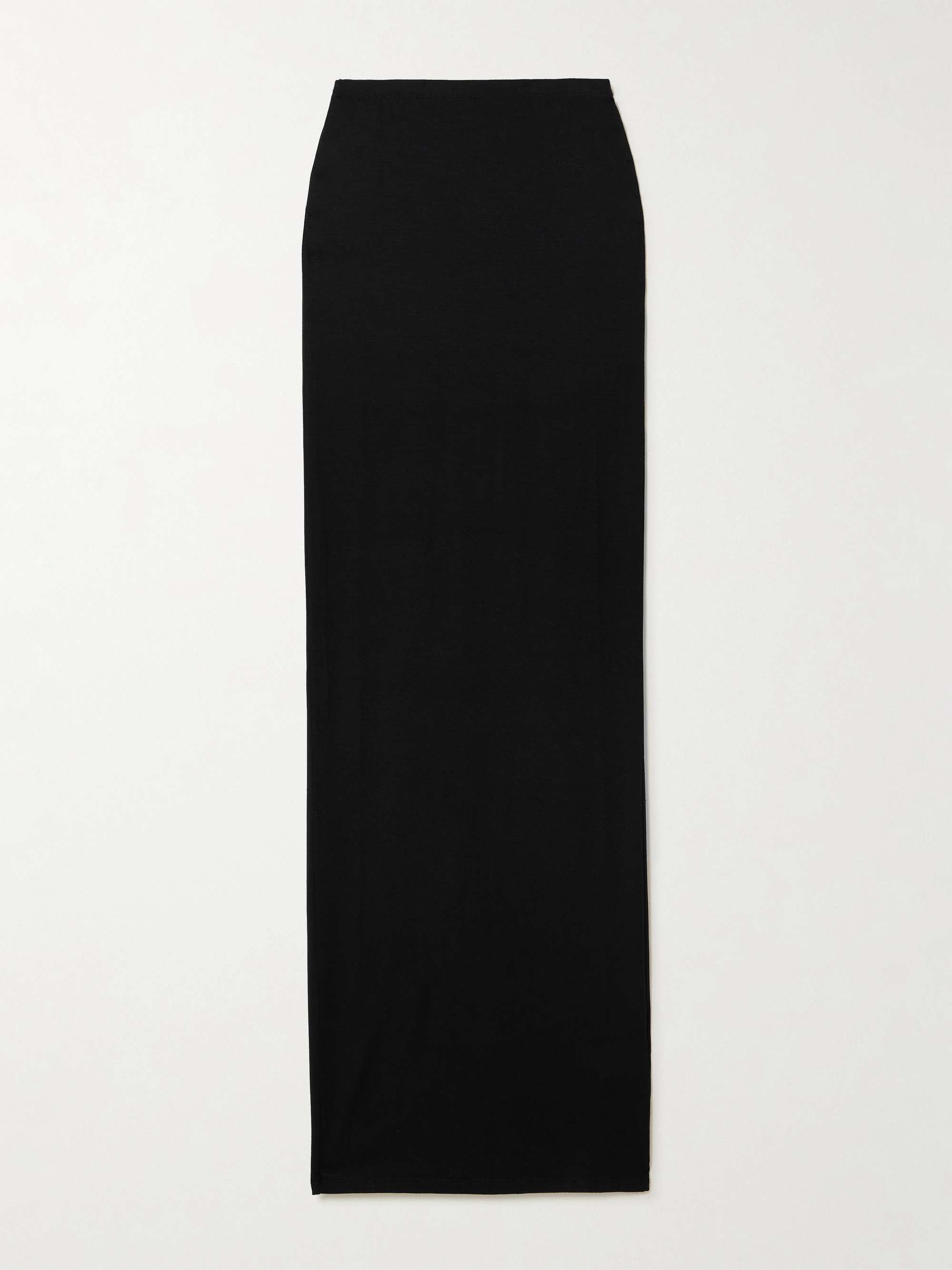 Stretch-jersey maxi skirt view