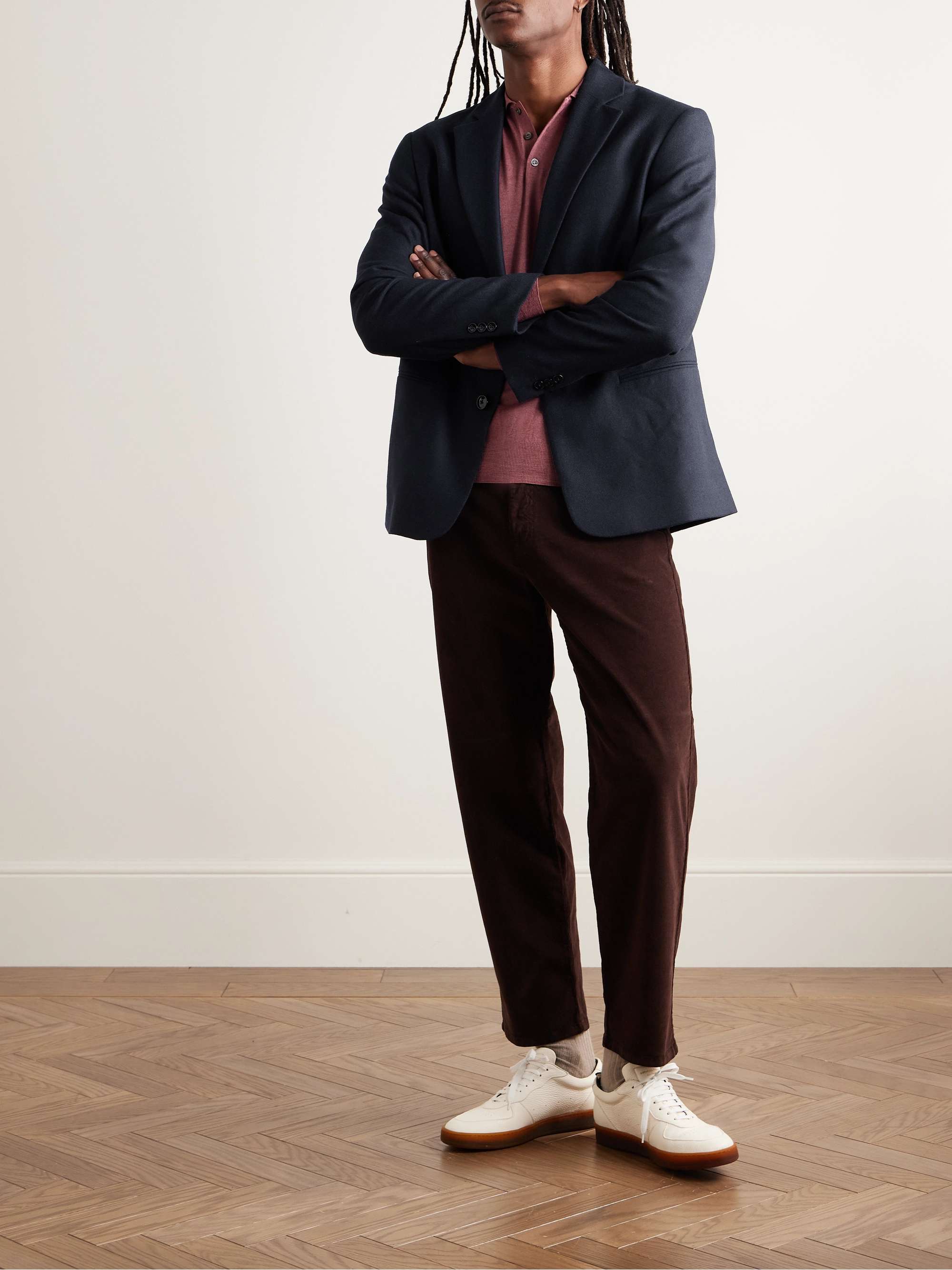Timo 1091 Unstructured Flannel Suit Jacket view