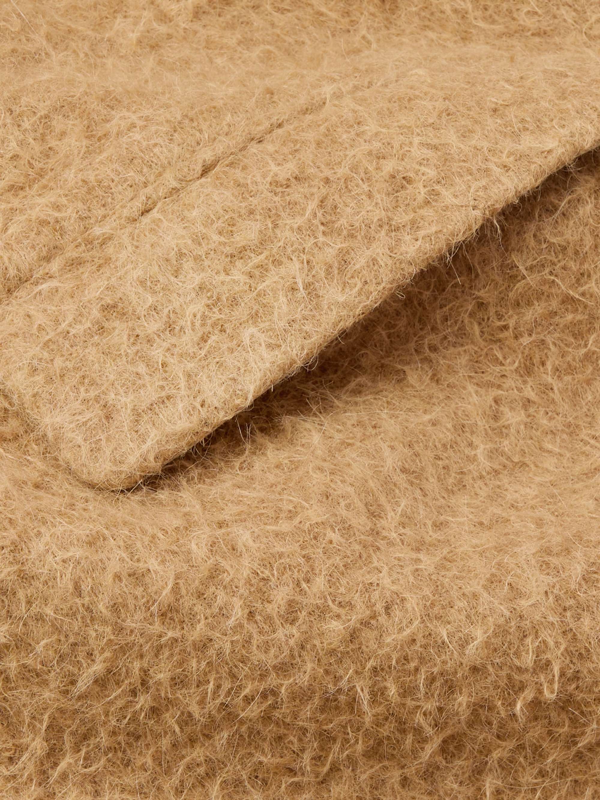Brushed Llama-Blend Coat view