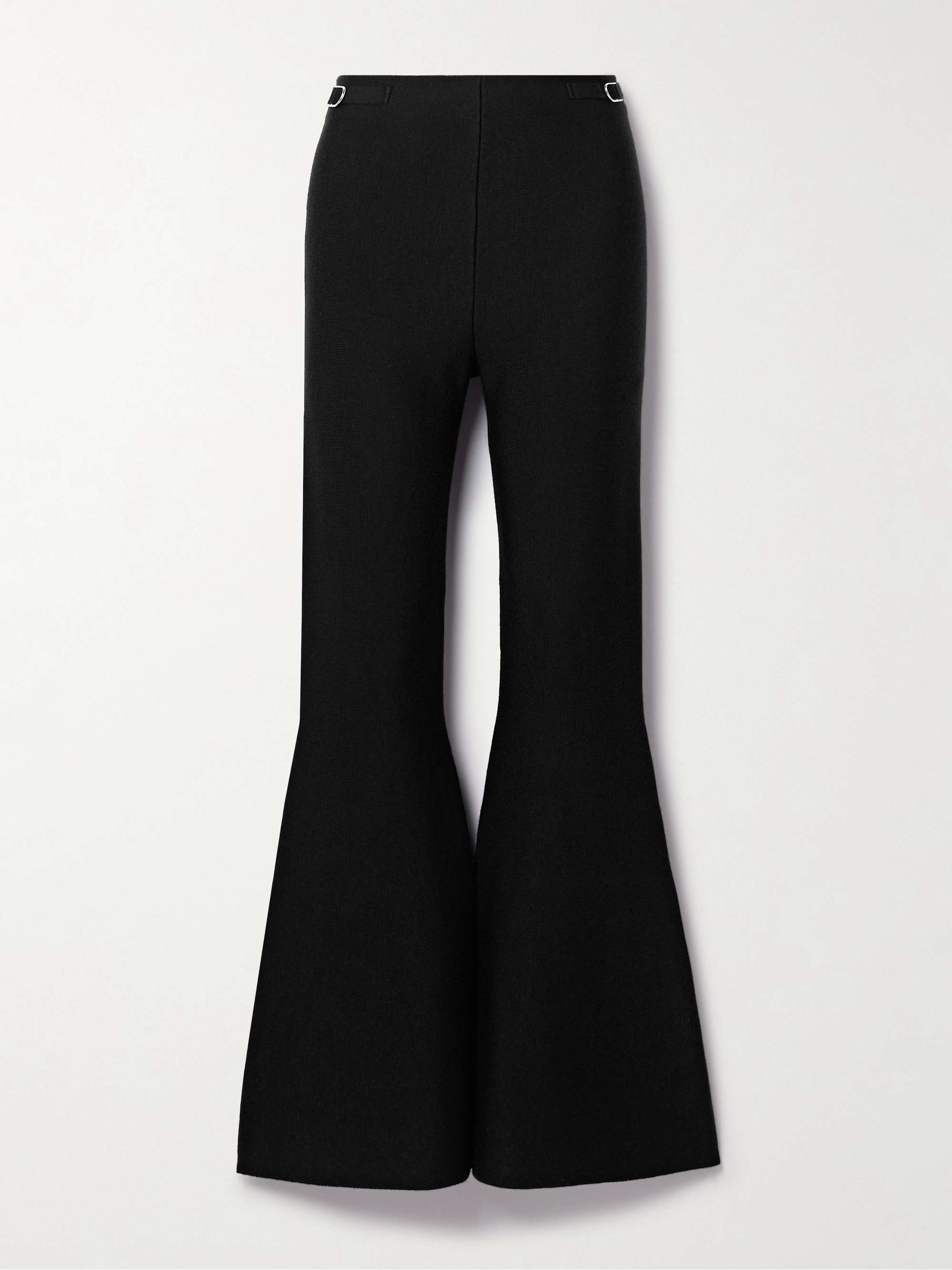 Ayala embellished wool and cashmere-blend flared pants view