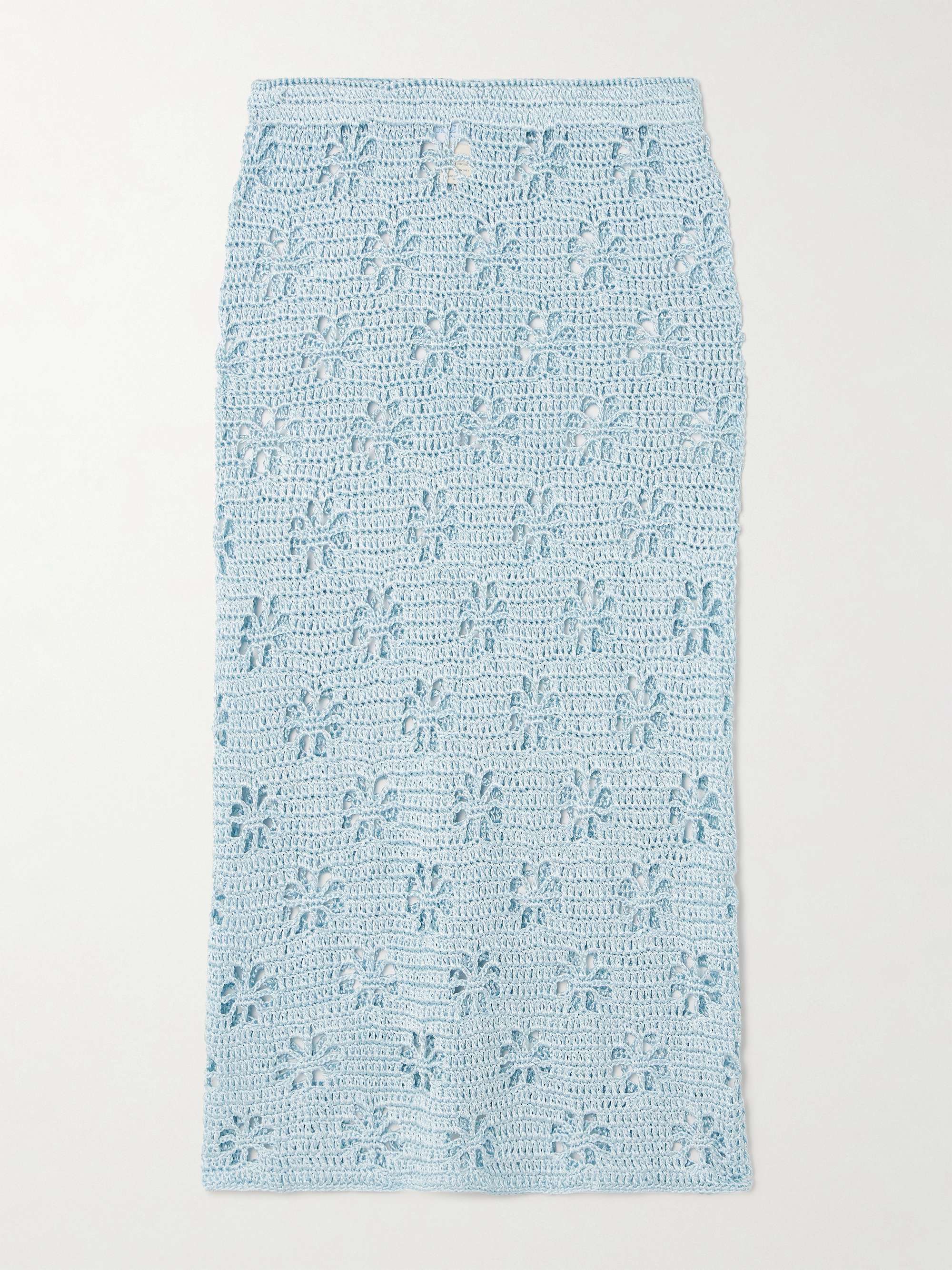 Crocheted midi skirt view