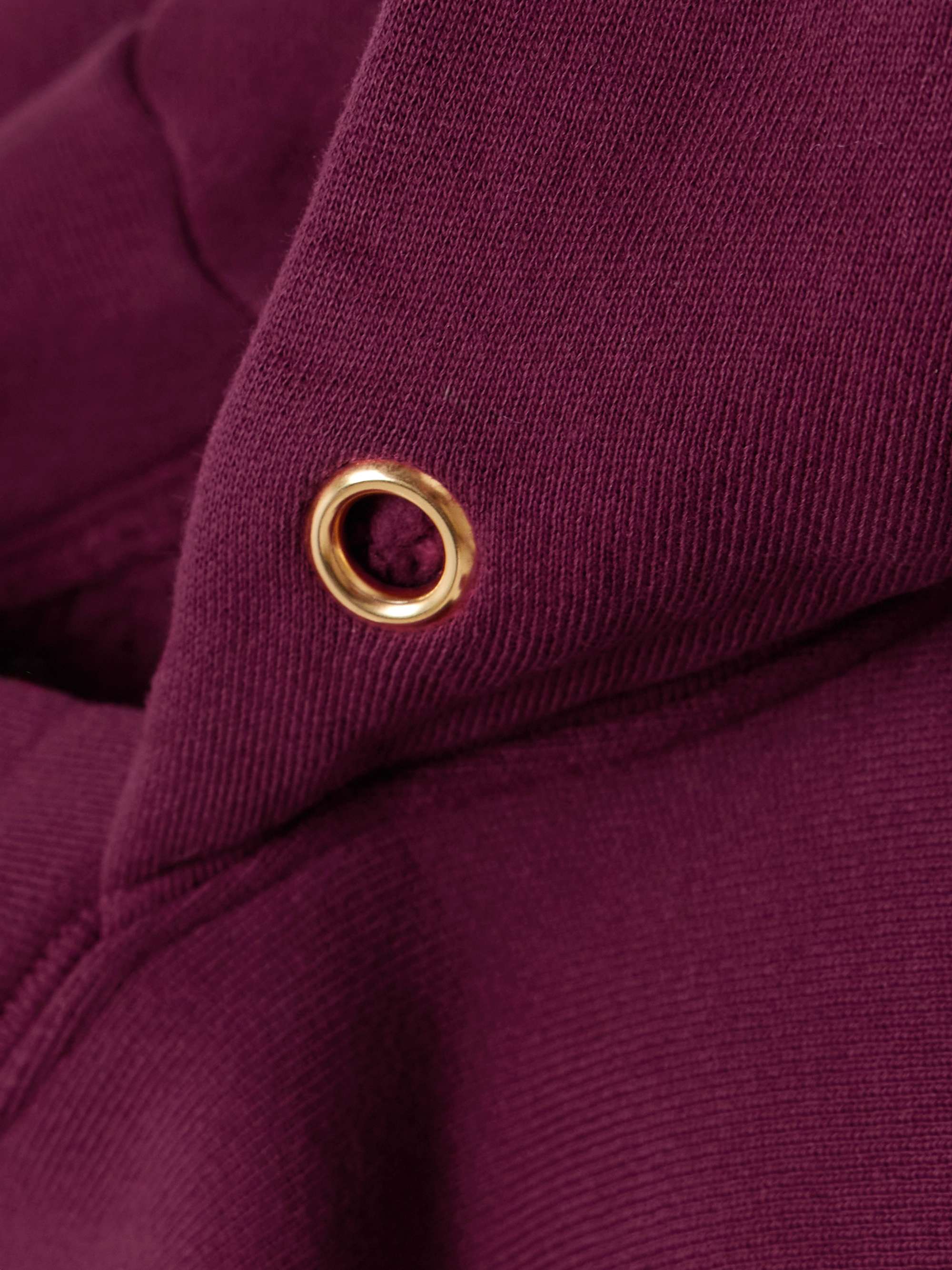 Cropped cotton-jersey hoodie view