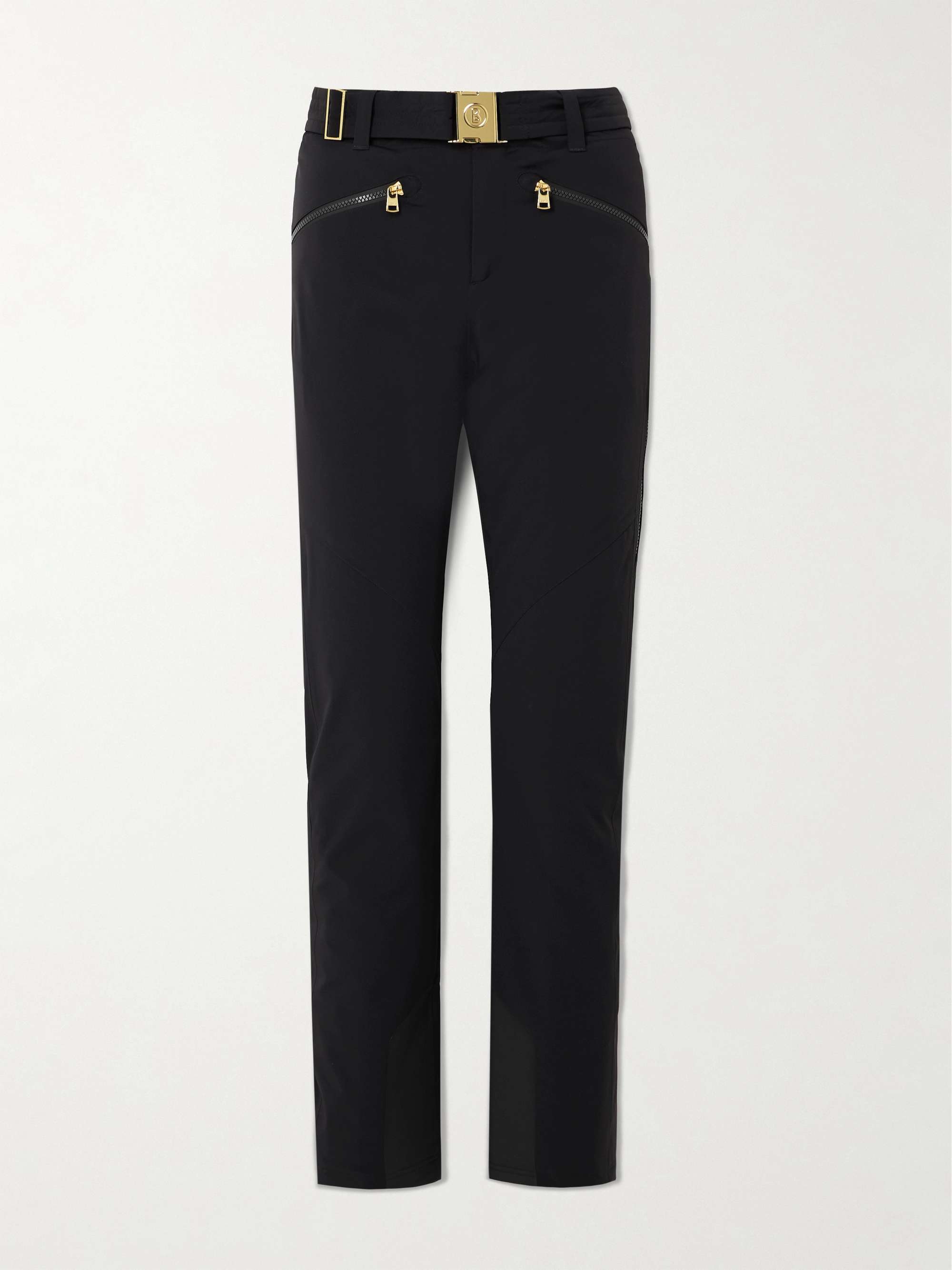 Ilka belted rubber-trimmed ski pants view
