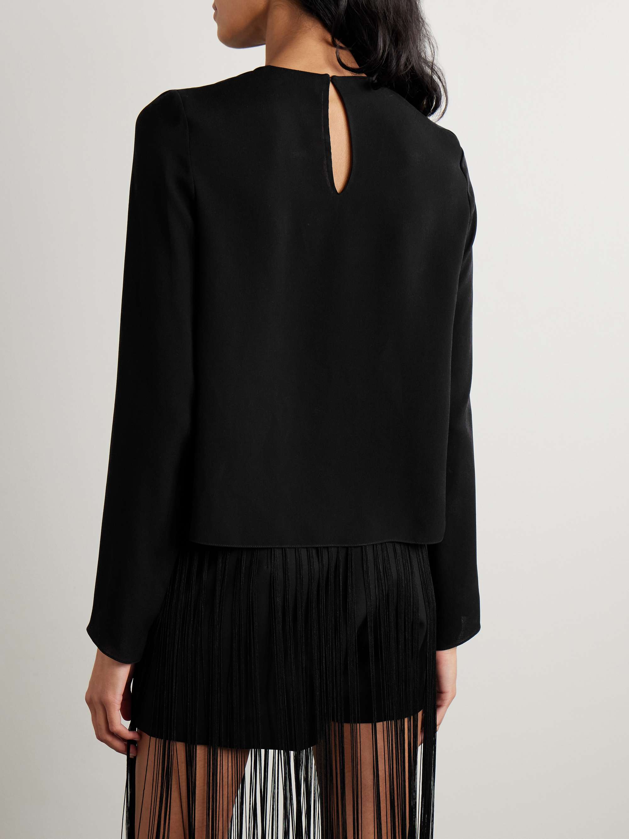 Alana silk-georgette blouse view