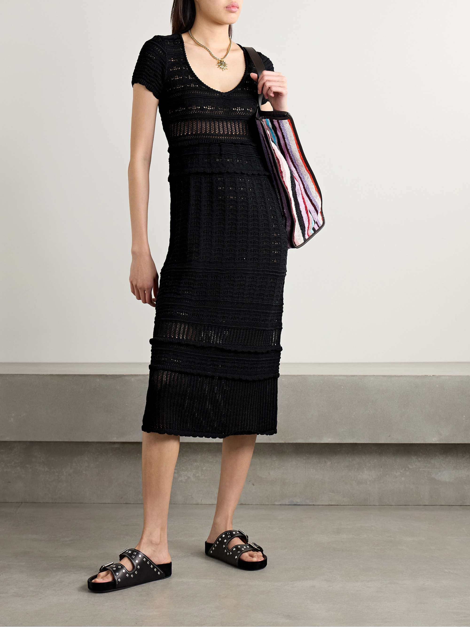 Aurore crocheted cotton midi dress view