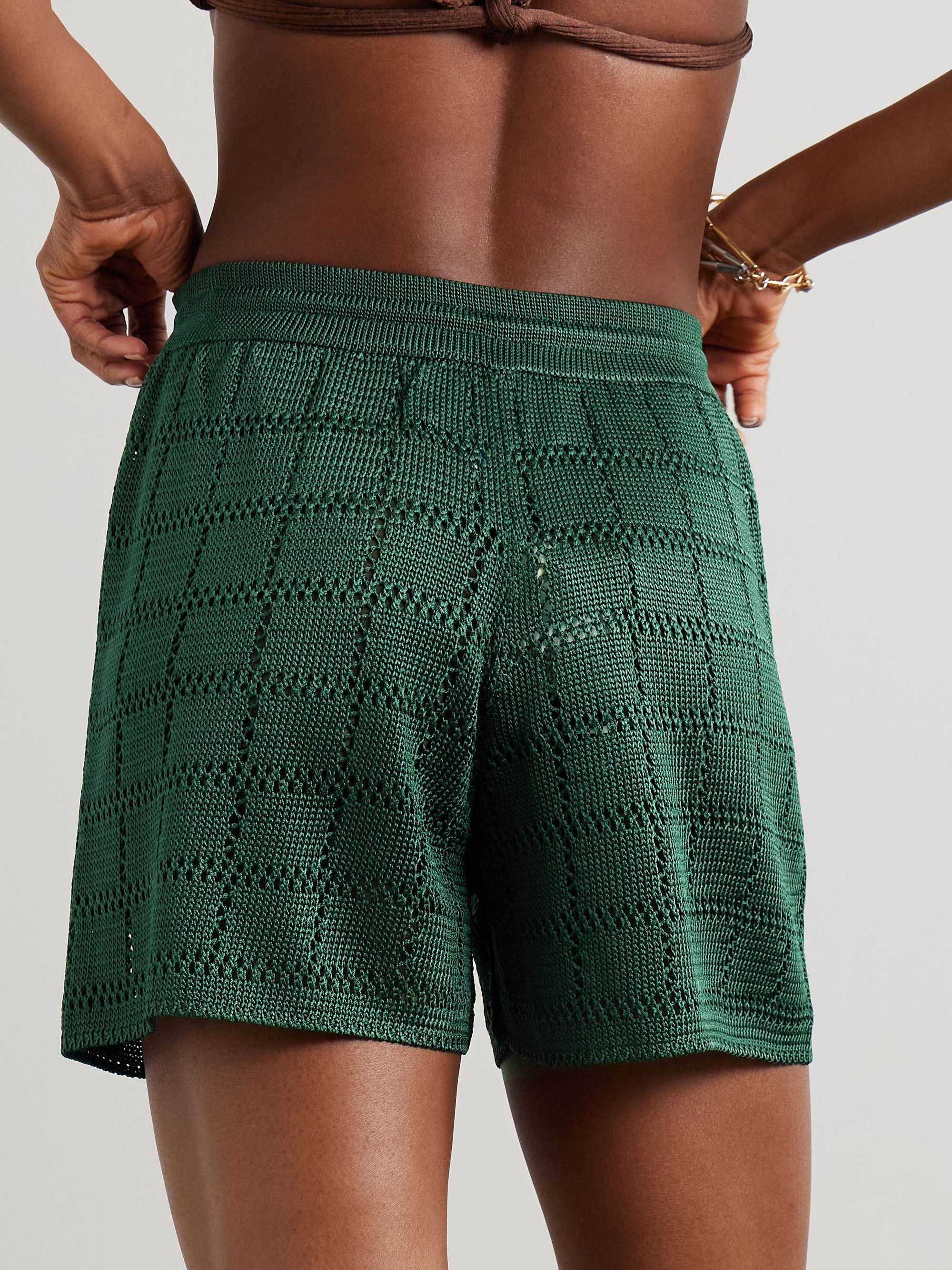 Open-knit shorts view