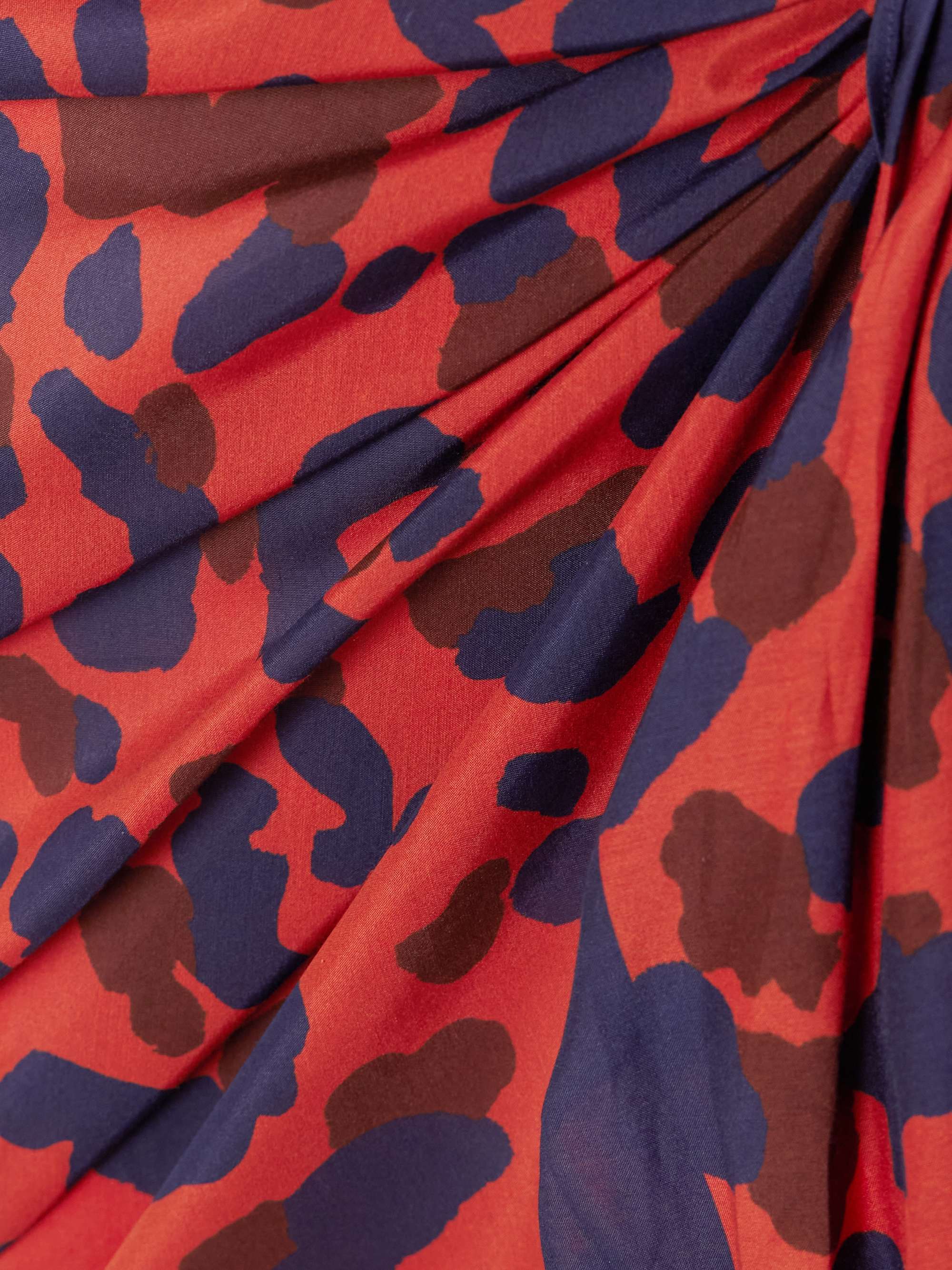 Embrun printed cotton and silk-blend voile pareo view