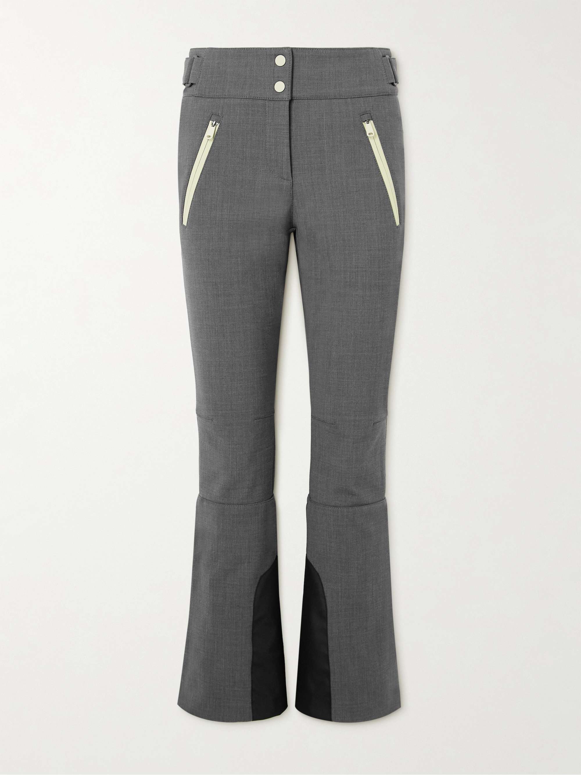 Wool-blend flared ski pants view