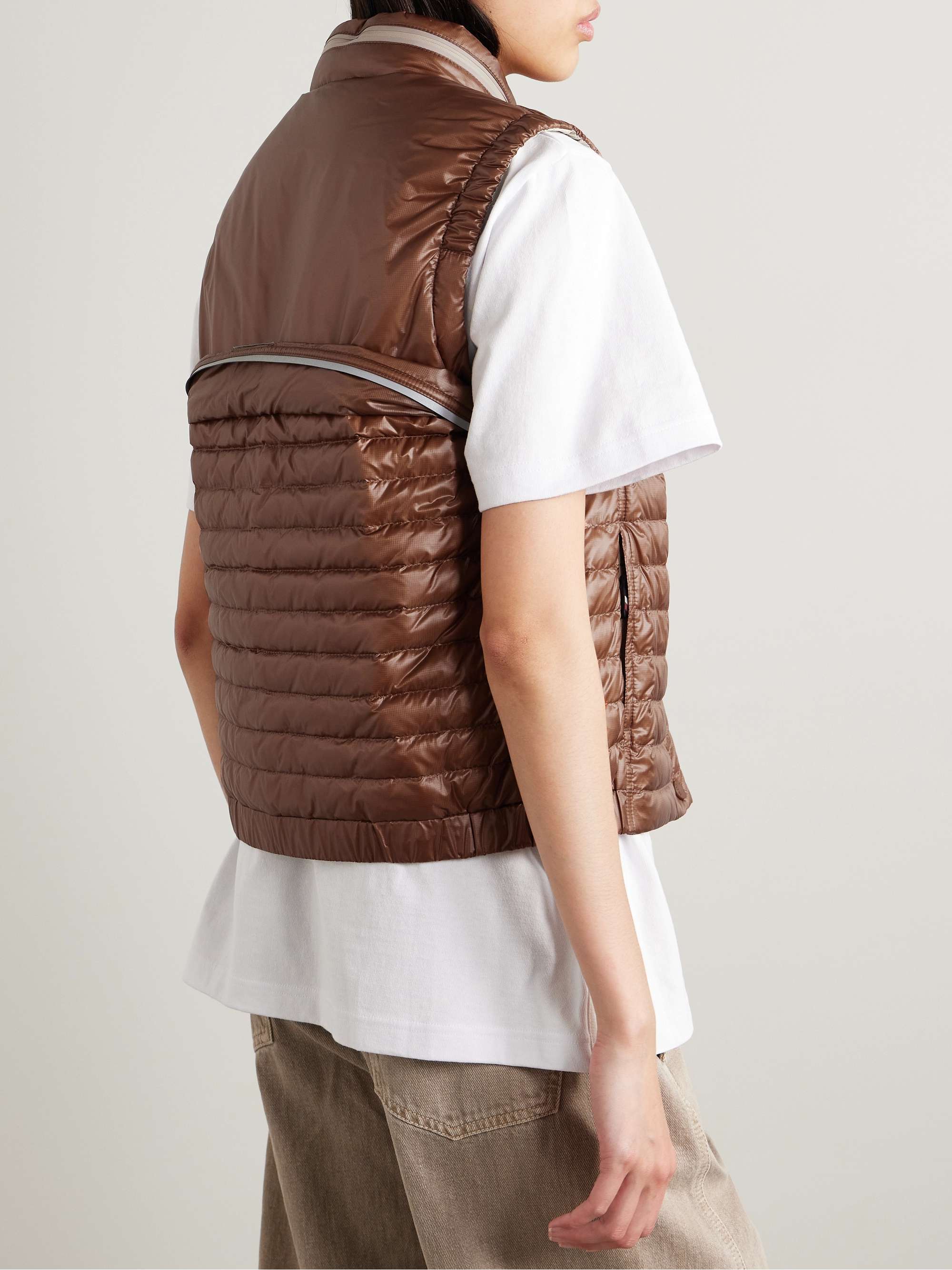Gumaine quilted ripstop down vest view