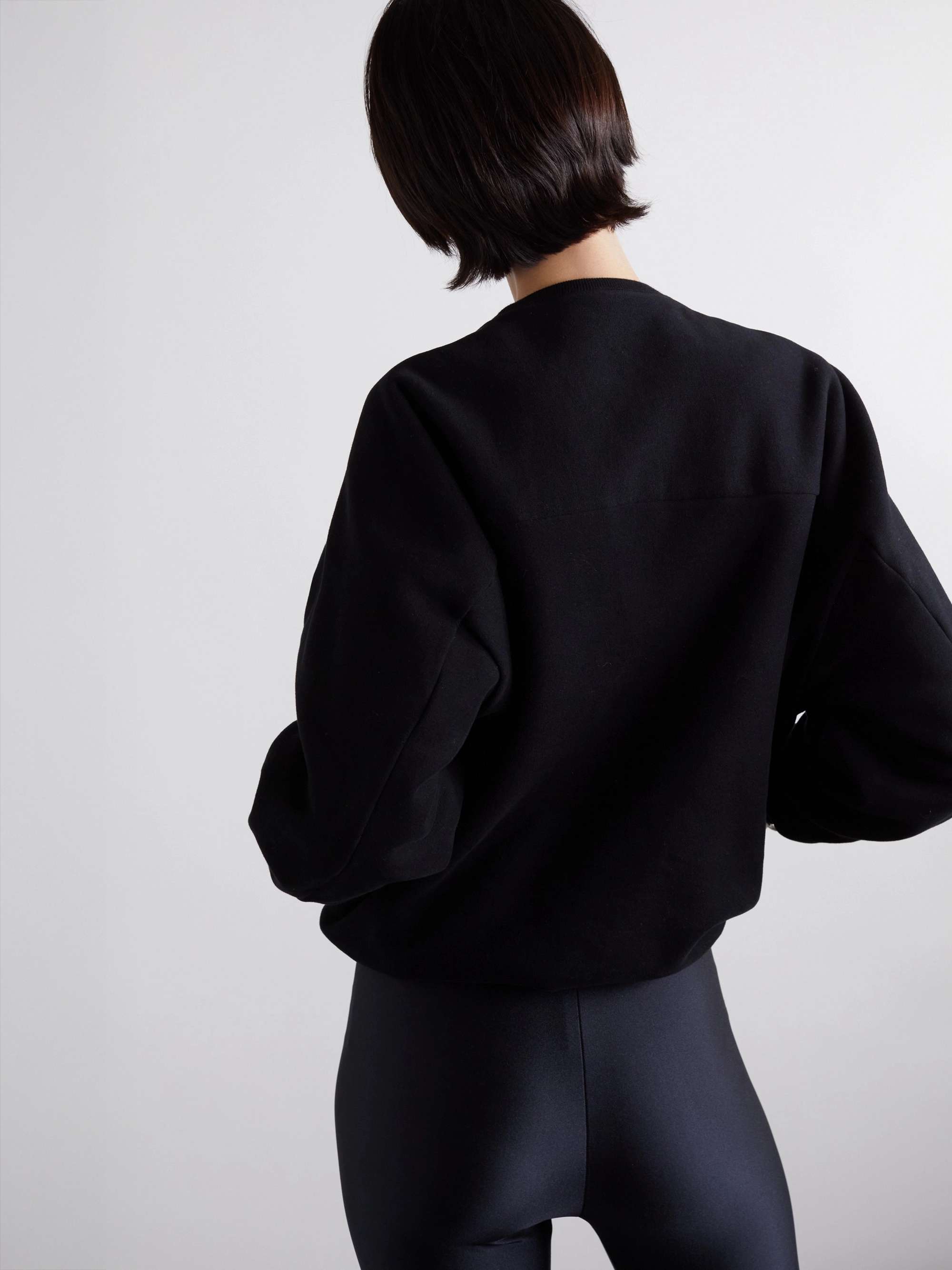 Embroidered cotton-jersey sweatshirt view