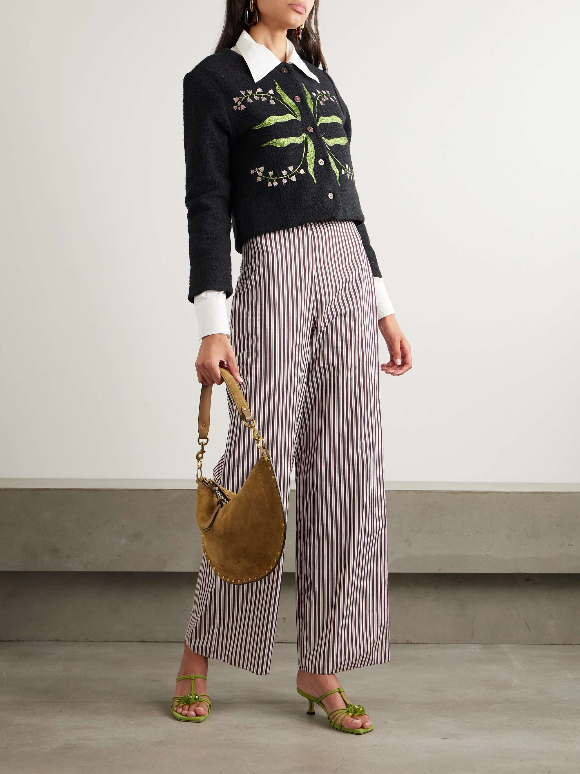 Rowan Lily Valley embroidered cotton-bouclé jacket view