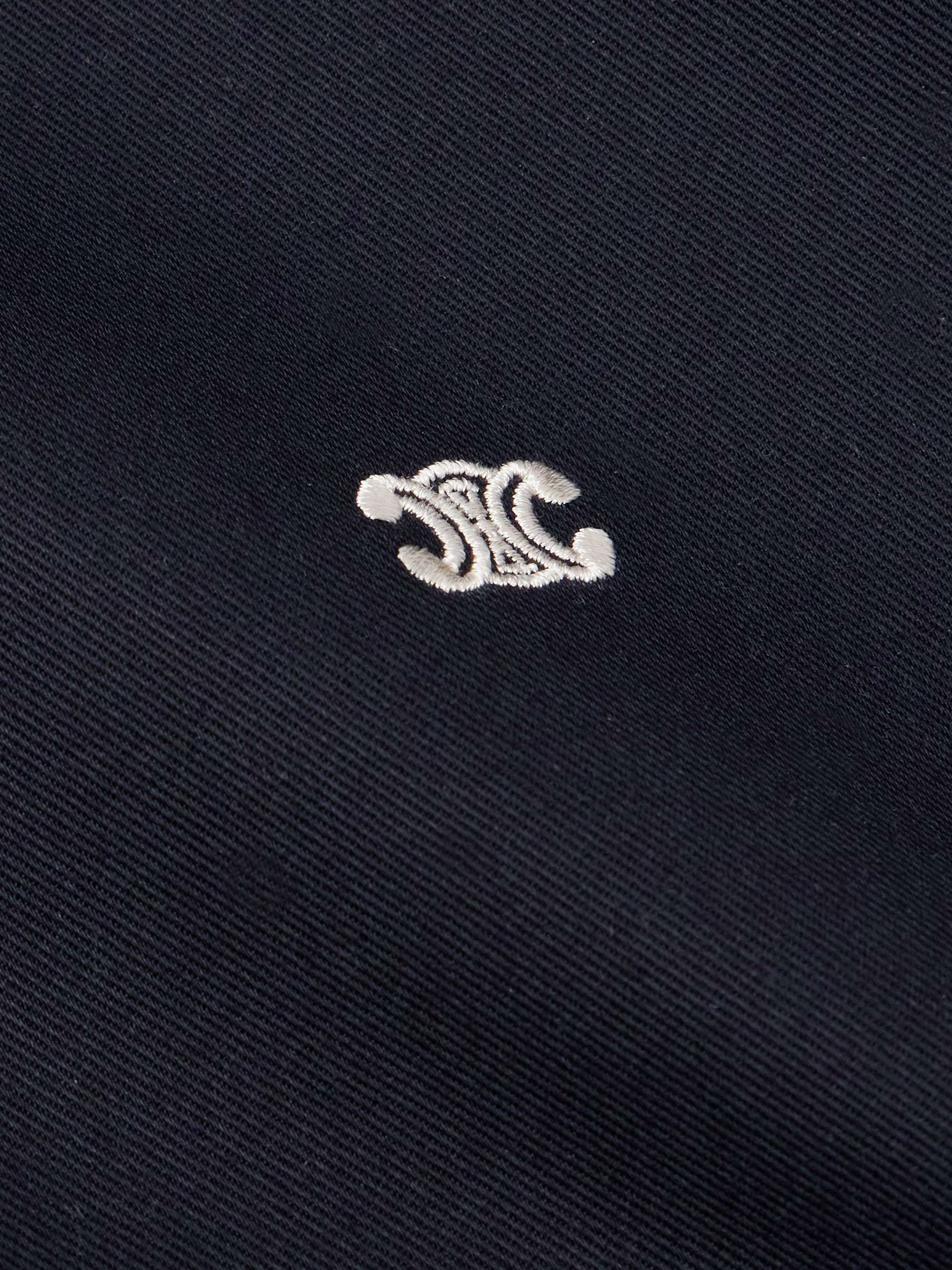 Logo-Appliquéd Cotton-Gabardine Hooded Jacket view