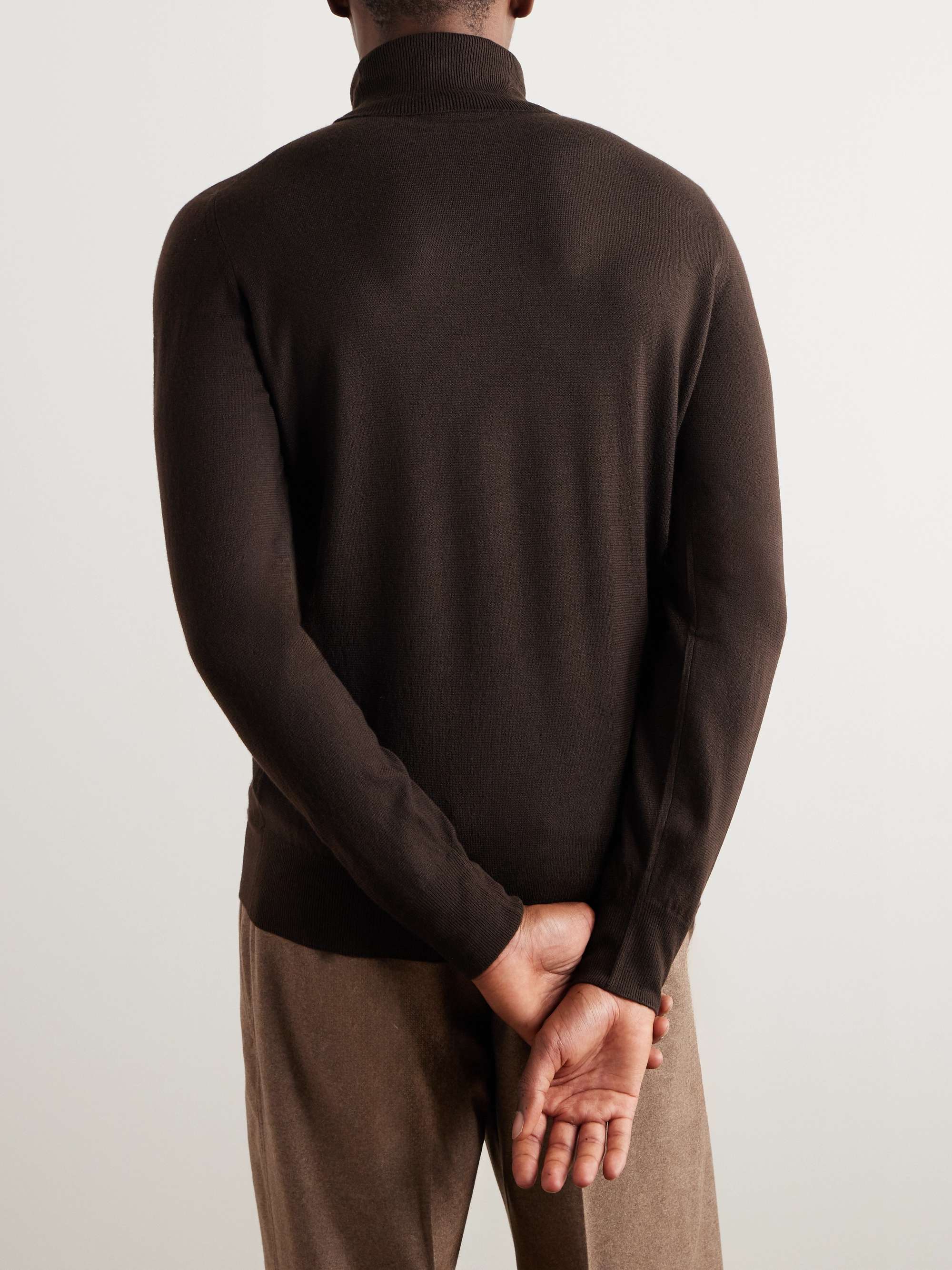 Slim-Fit Cashmere Rollneck Sweater view