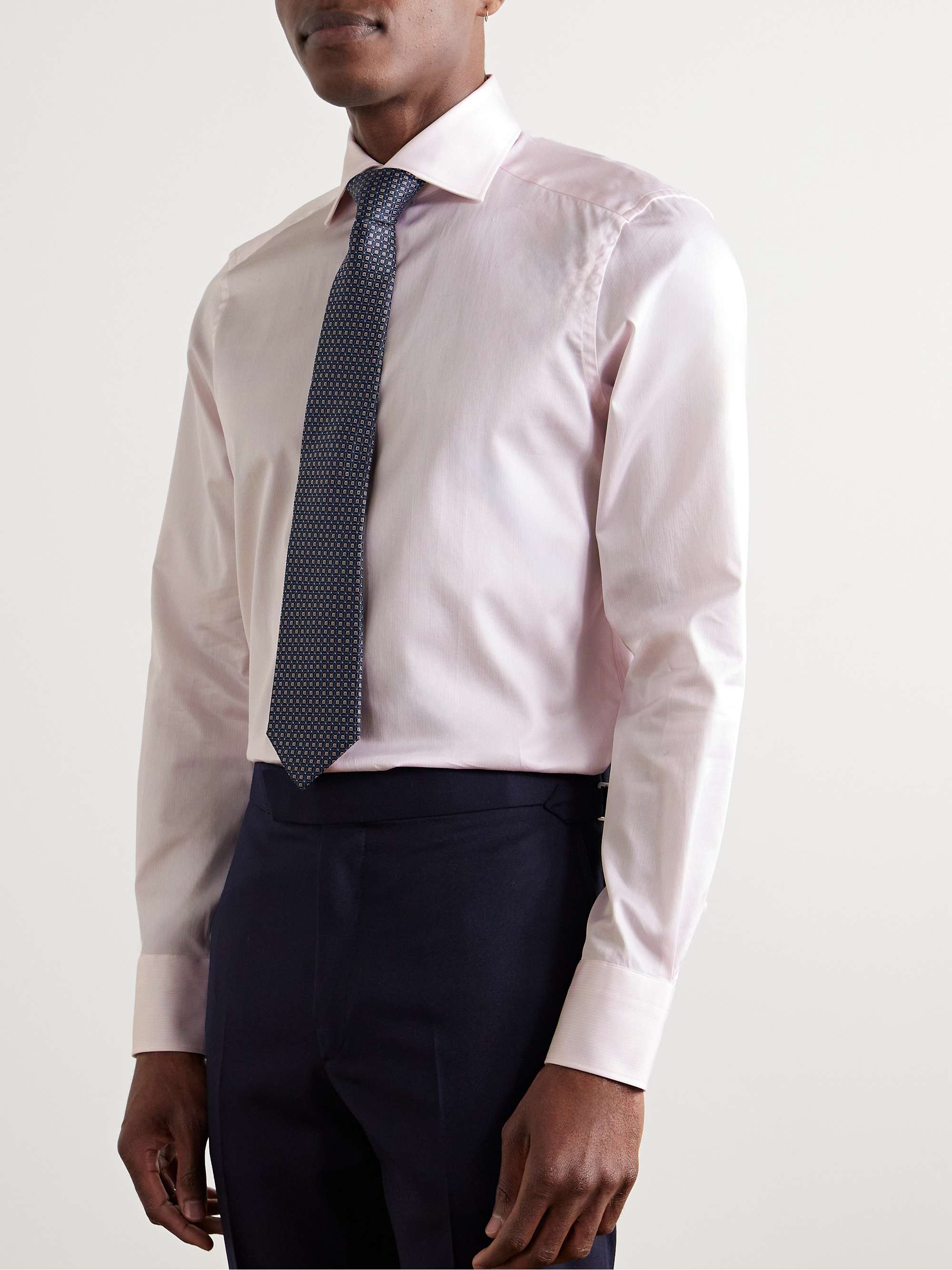 Cutaway-Collar Pinstriped Trofeo™ Comfort Shirt view