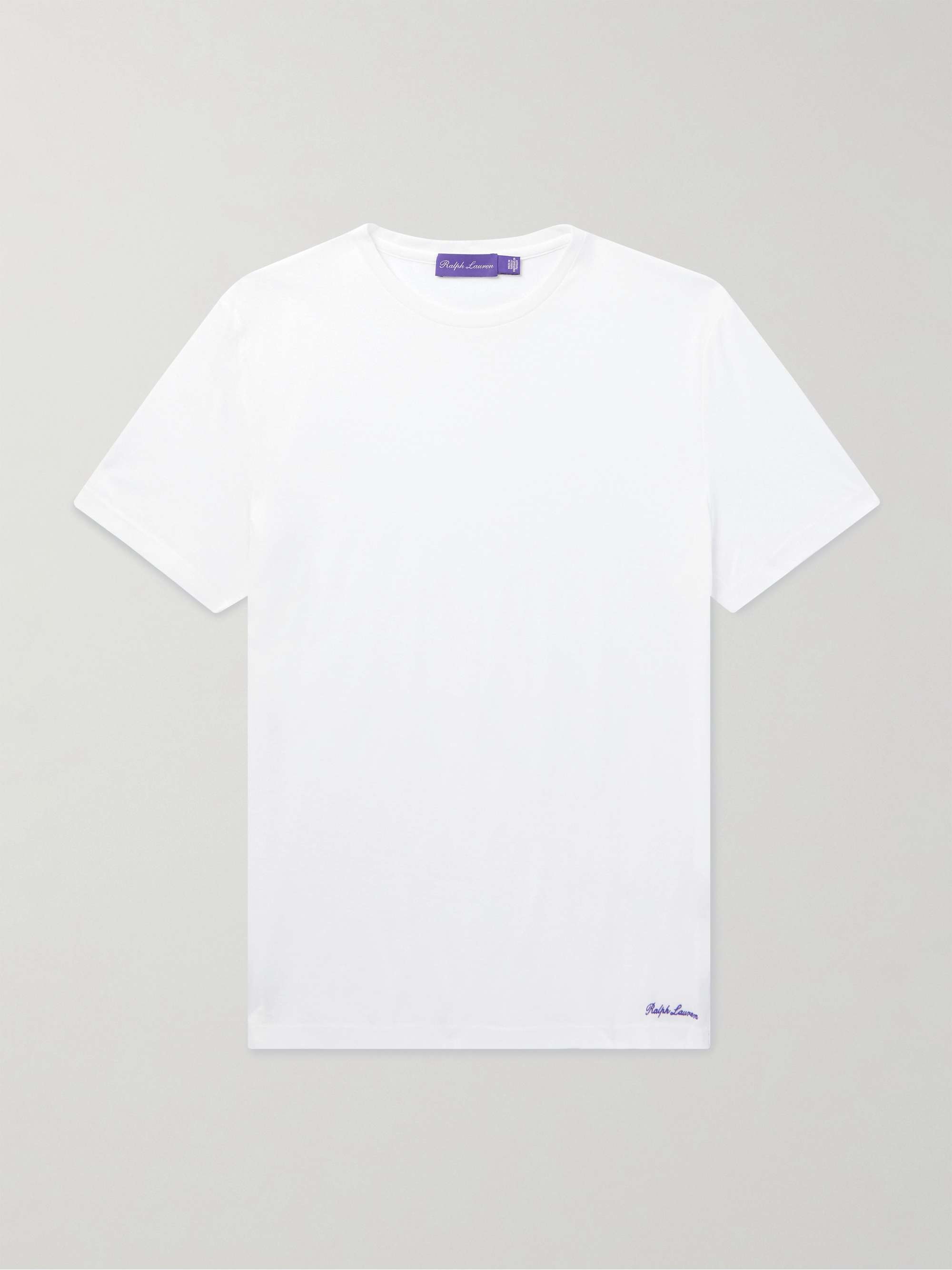 Logo-Embroidered Cotton-Lisle T-Shirt view