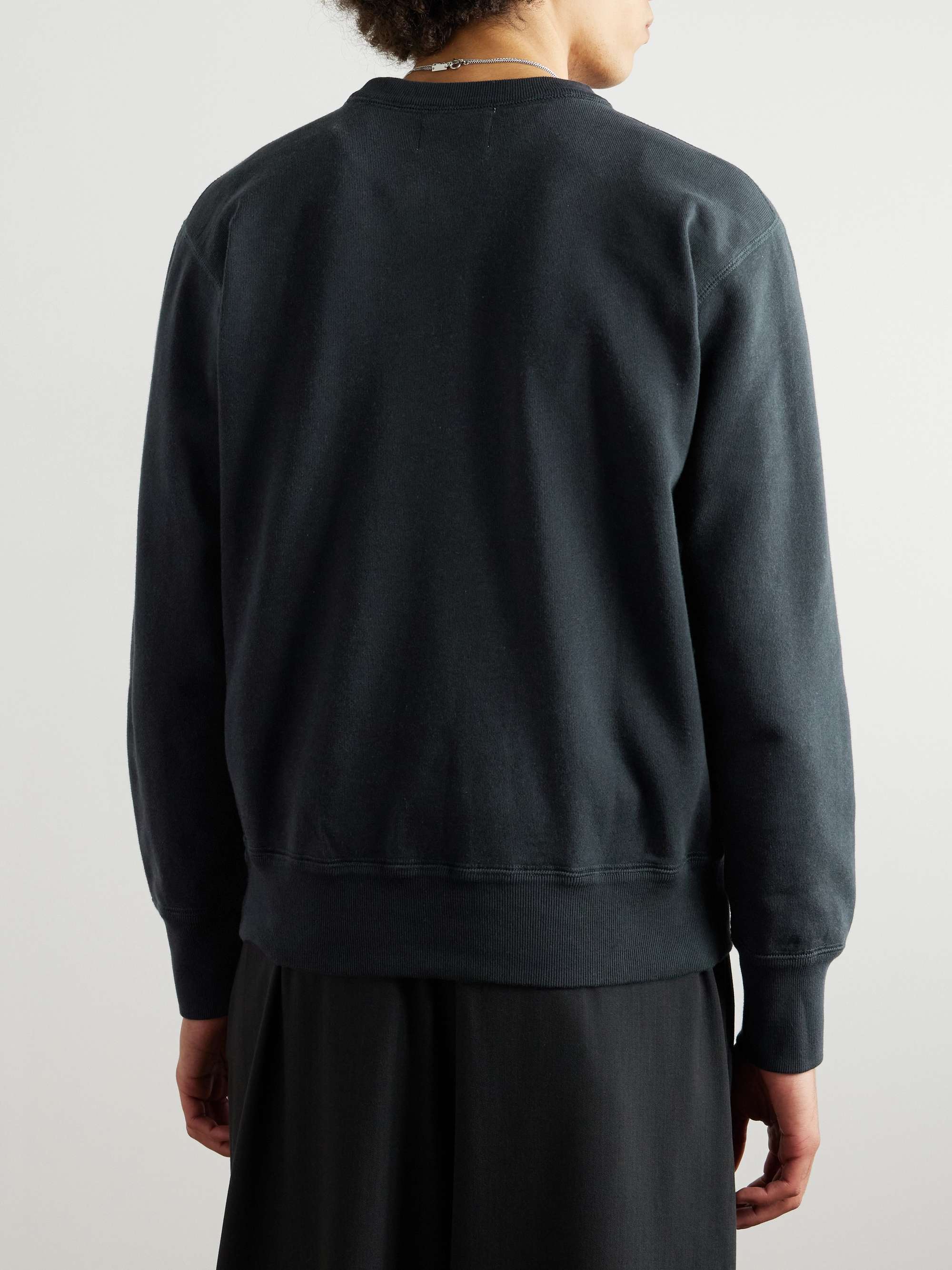 Mike Logo-Embroidered Cotton-Blend Jersey Sweatshirt view