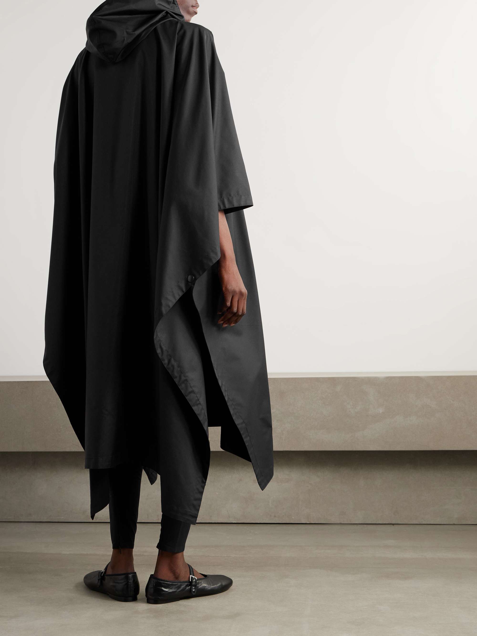 Hooded shell coat view