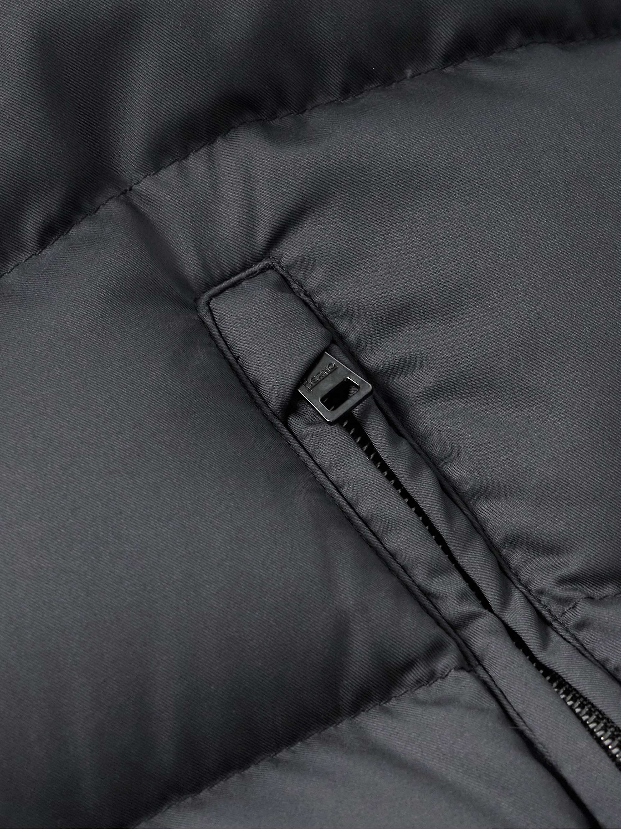 Faux Shearling-Trimmed Quilted Shell Down Gilet view