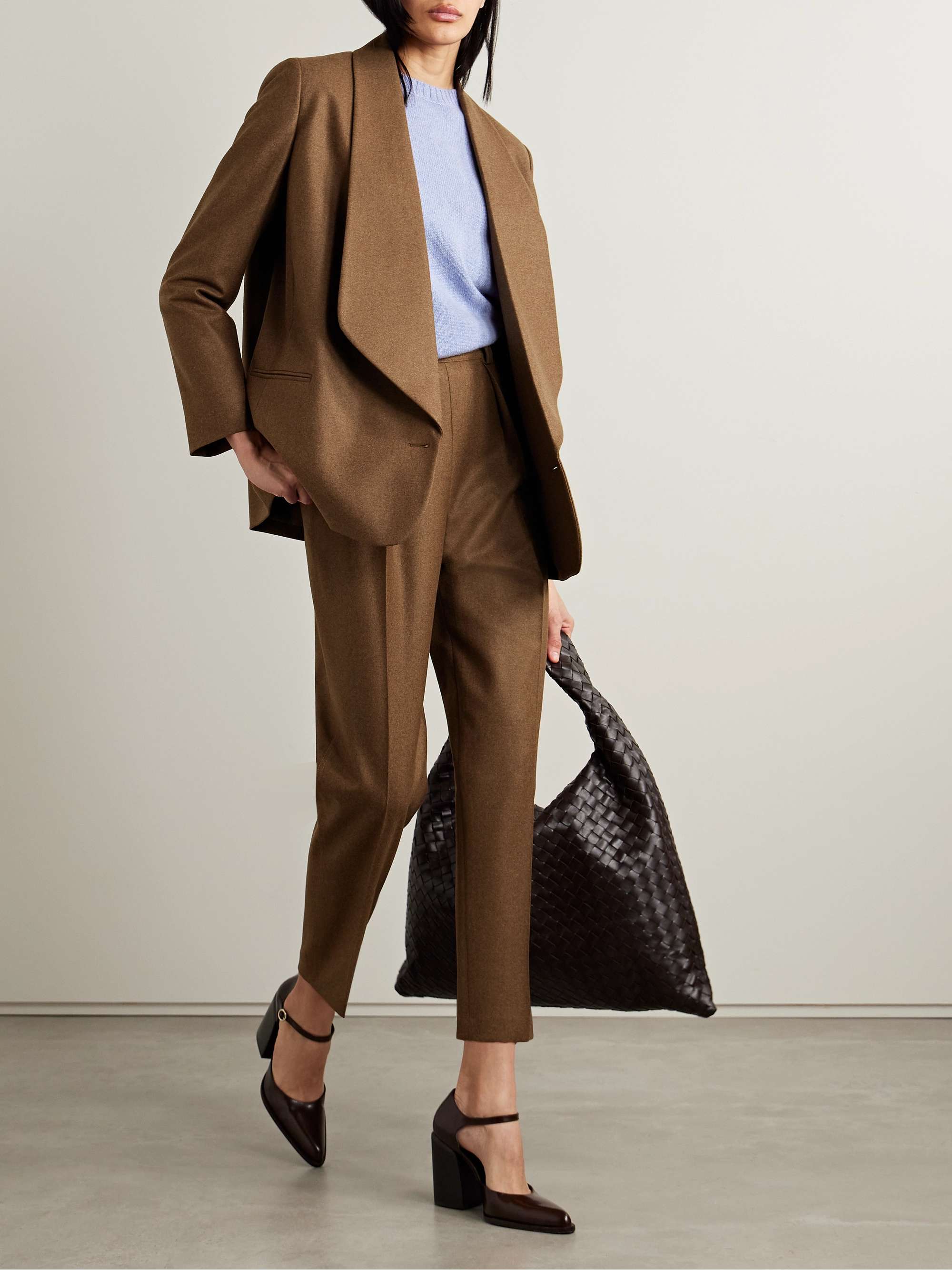 Wool and cashmere-blend blazer view
