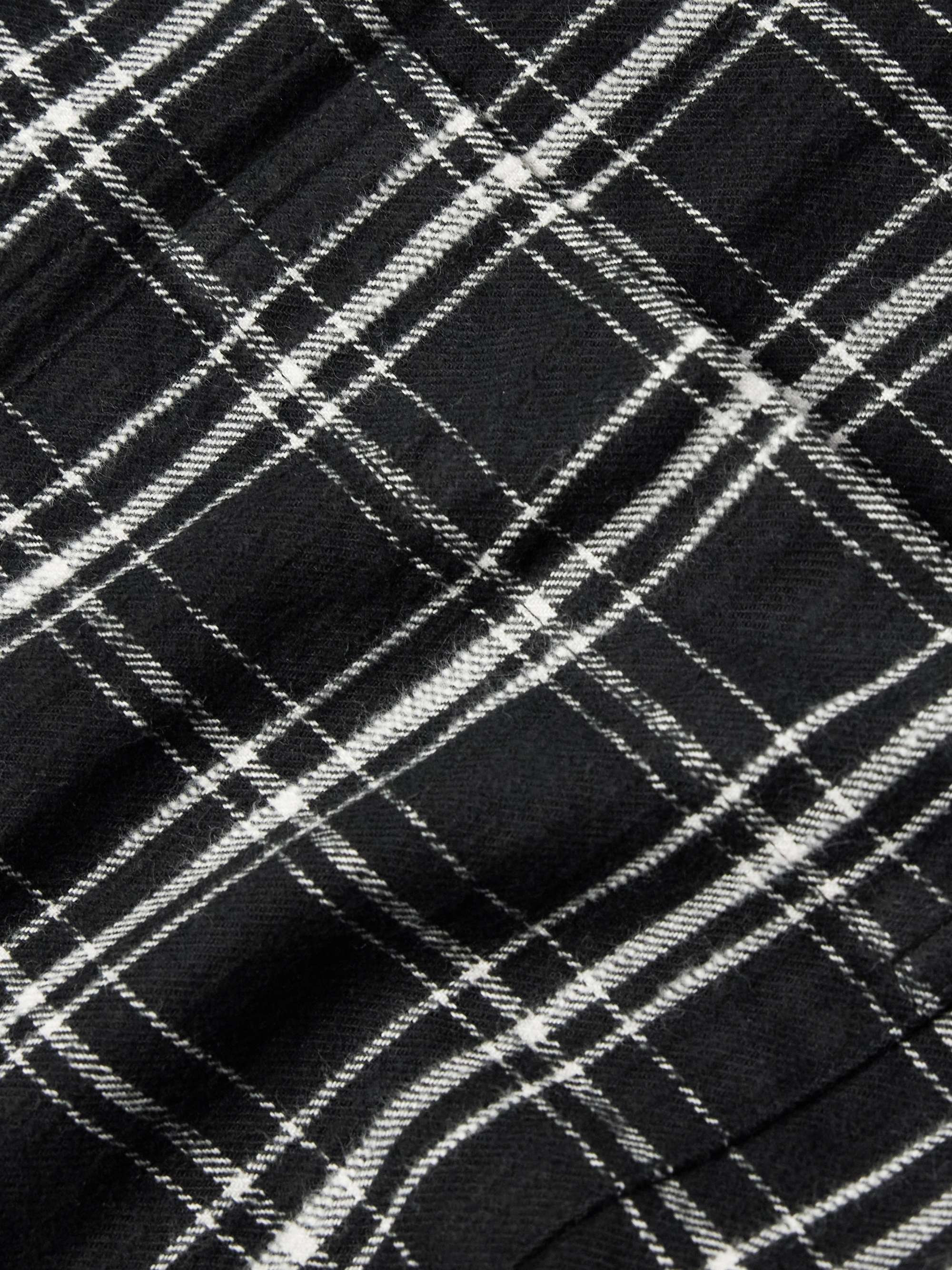 Haven Checked Cotton-Flannel Overshirt view