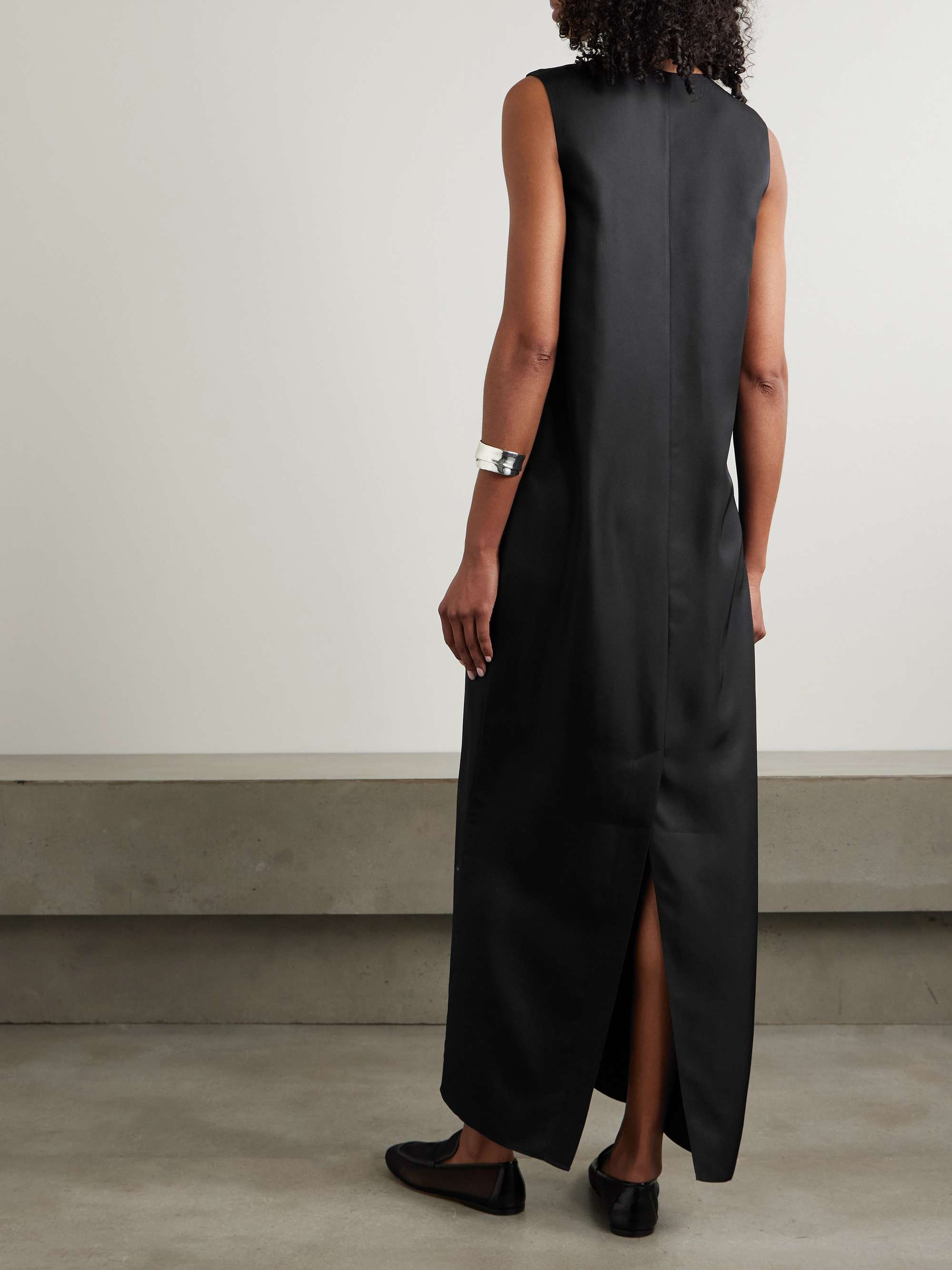 Silk maxi dress view