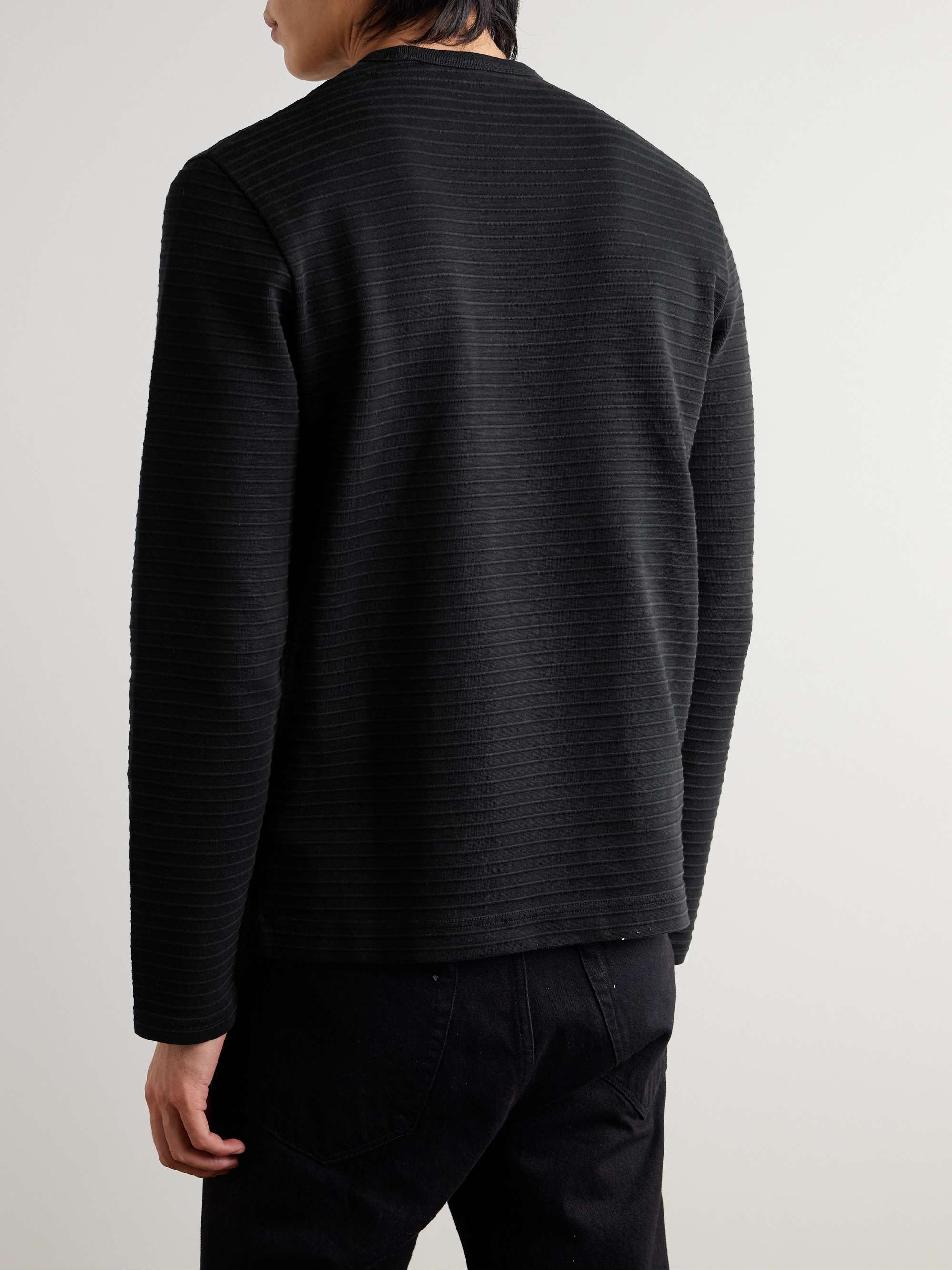 Ribbed Cotton-Jersey T-Shirt view