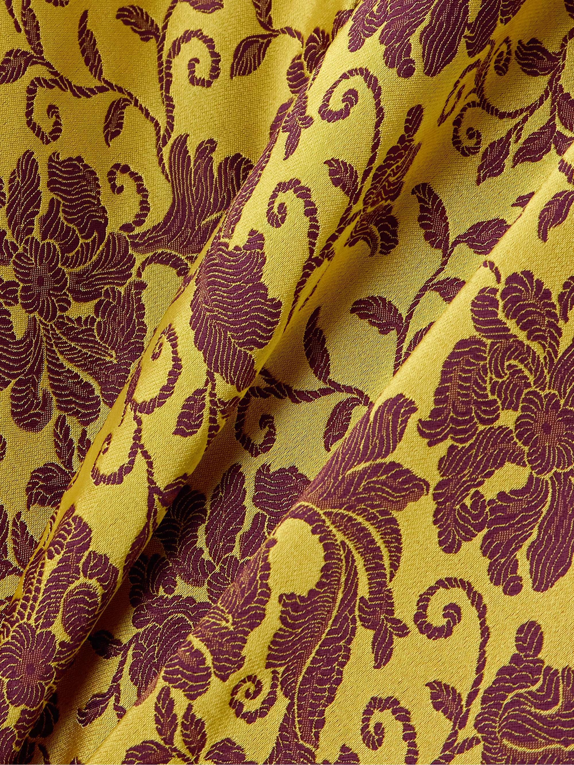 Satin-jacquard midi skirt view