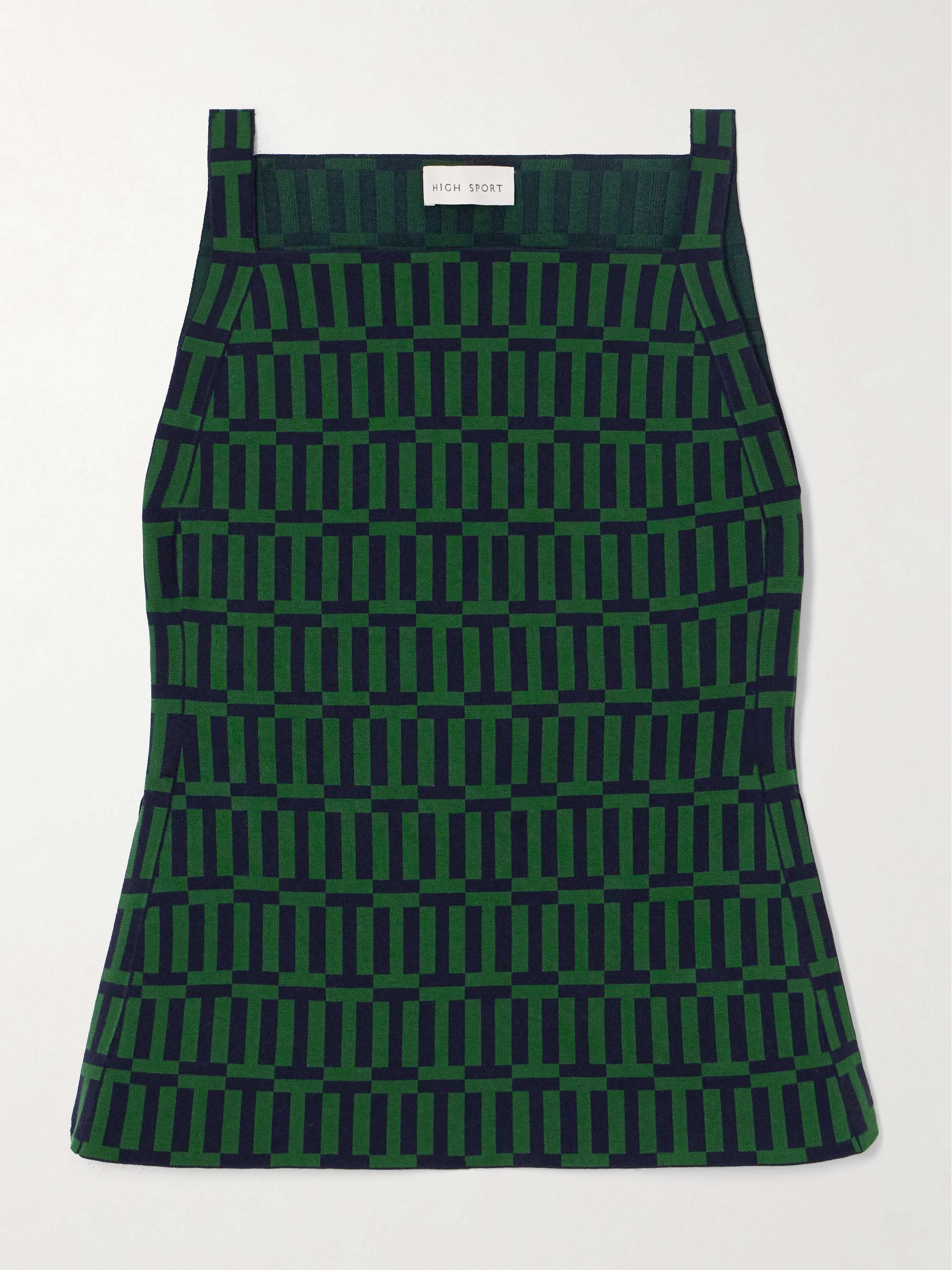 Asher cotton-blend jacquard tank view