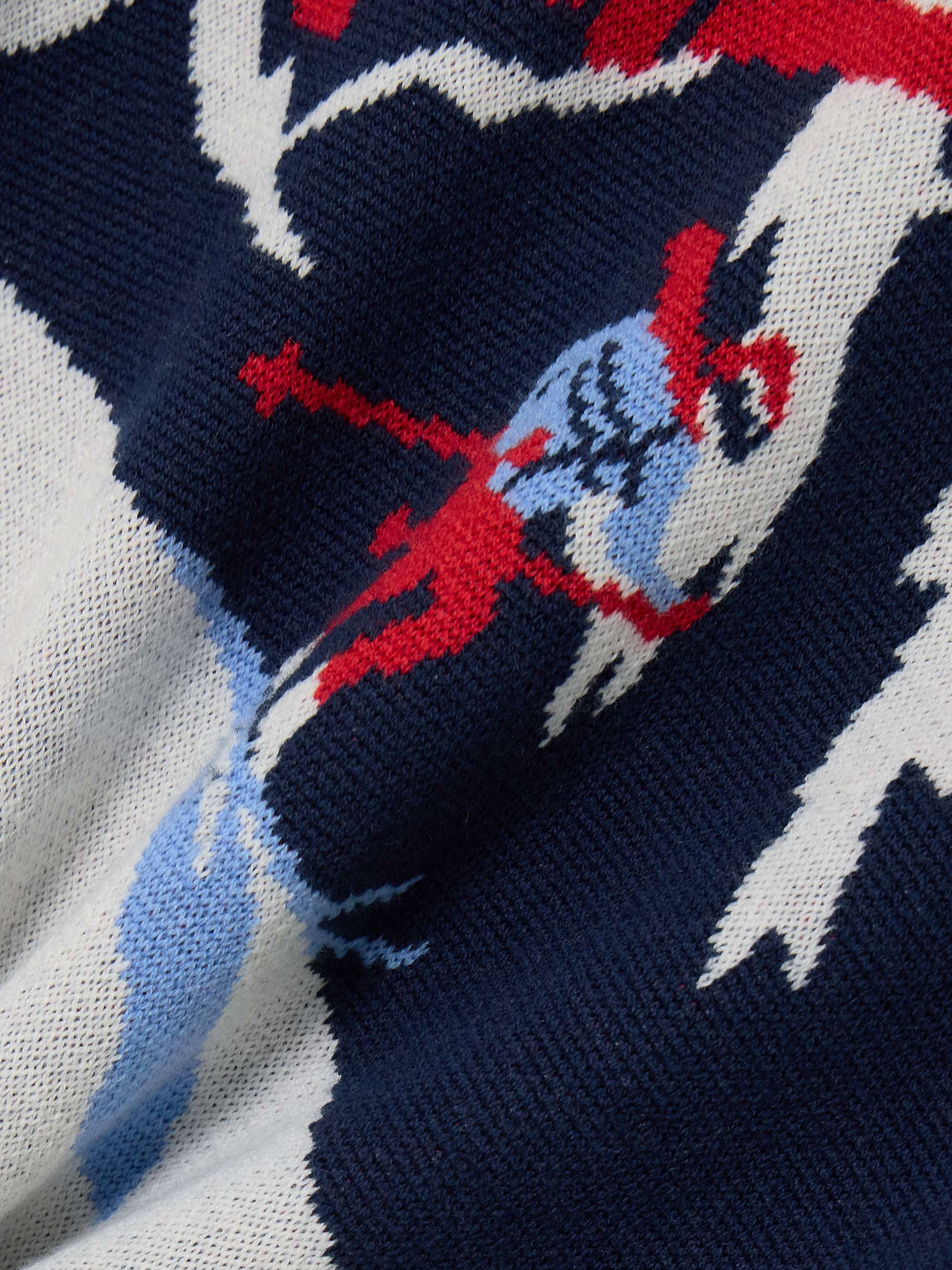 AfterSki intarsia merino wool turtleneck sweater view