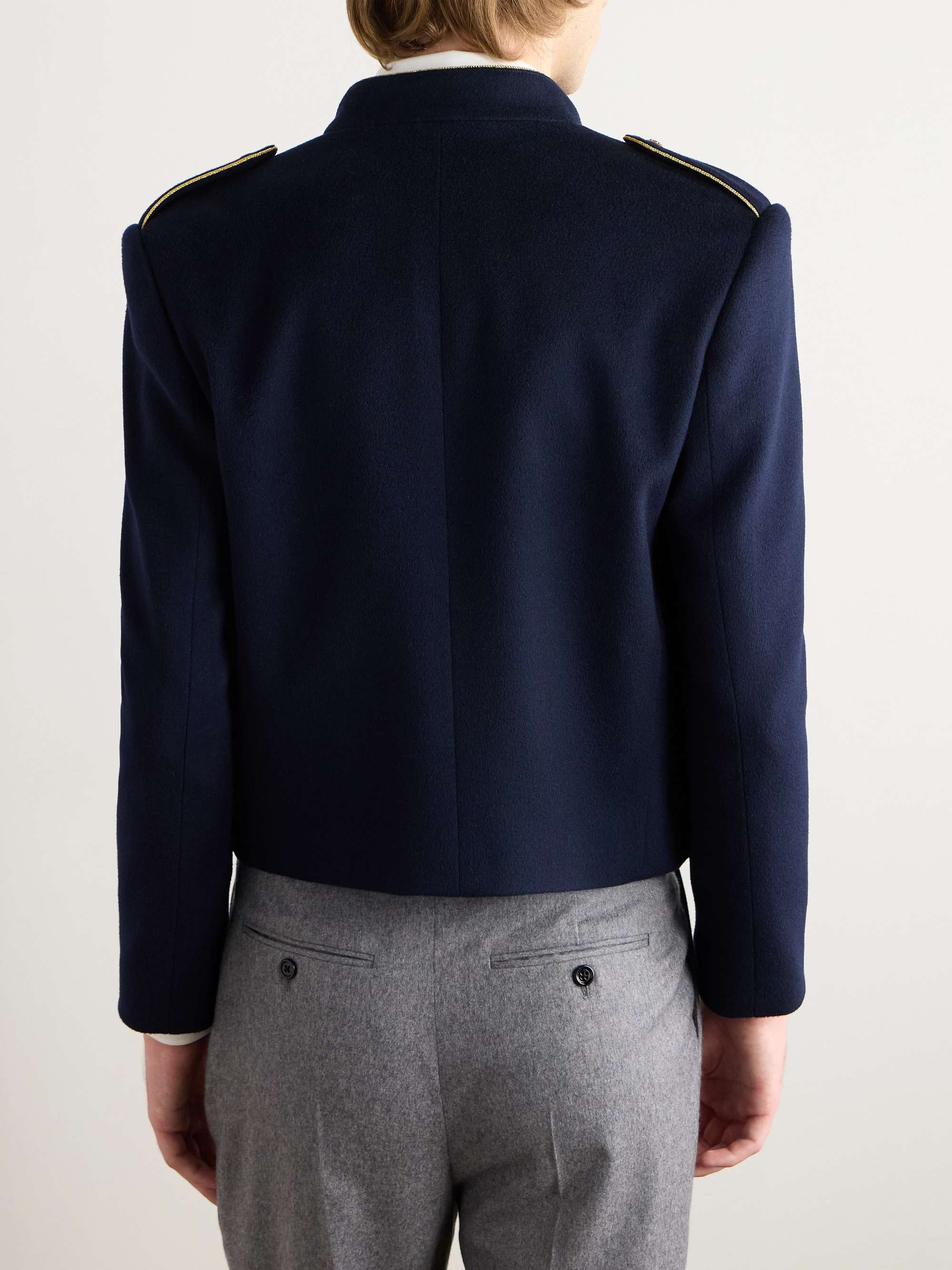 Spencer Piped Wool-Felt Jacket view