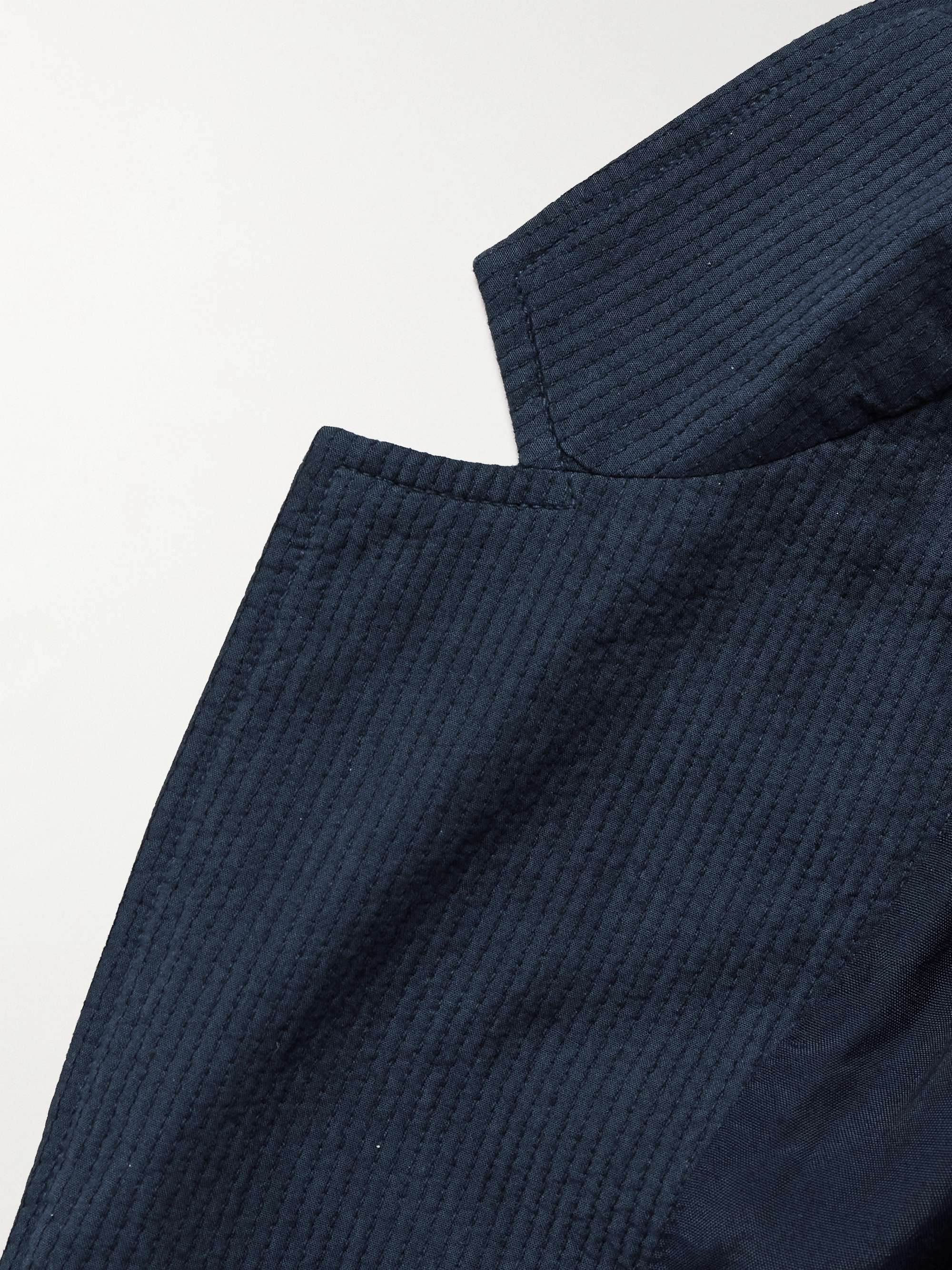 Topstitched Cotton Blazer view