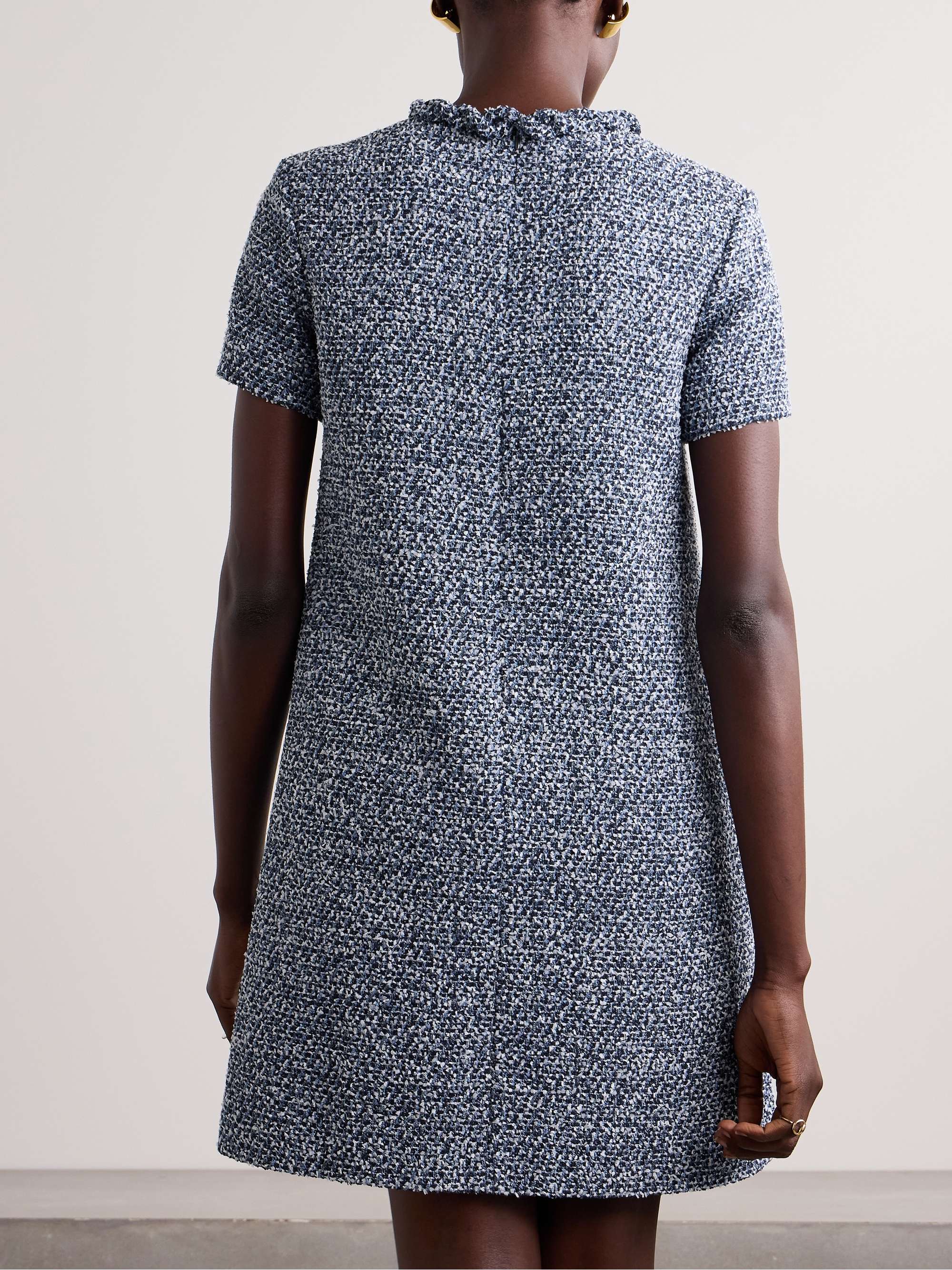 Embellished tweed mini dress view