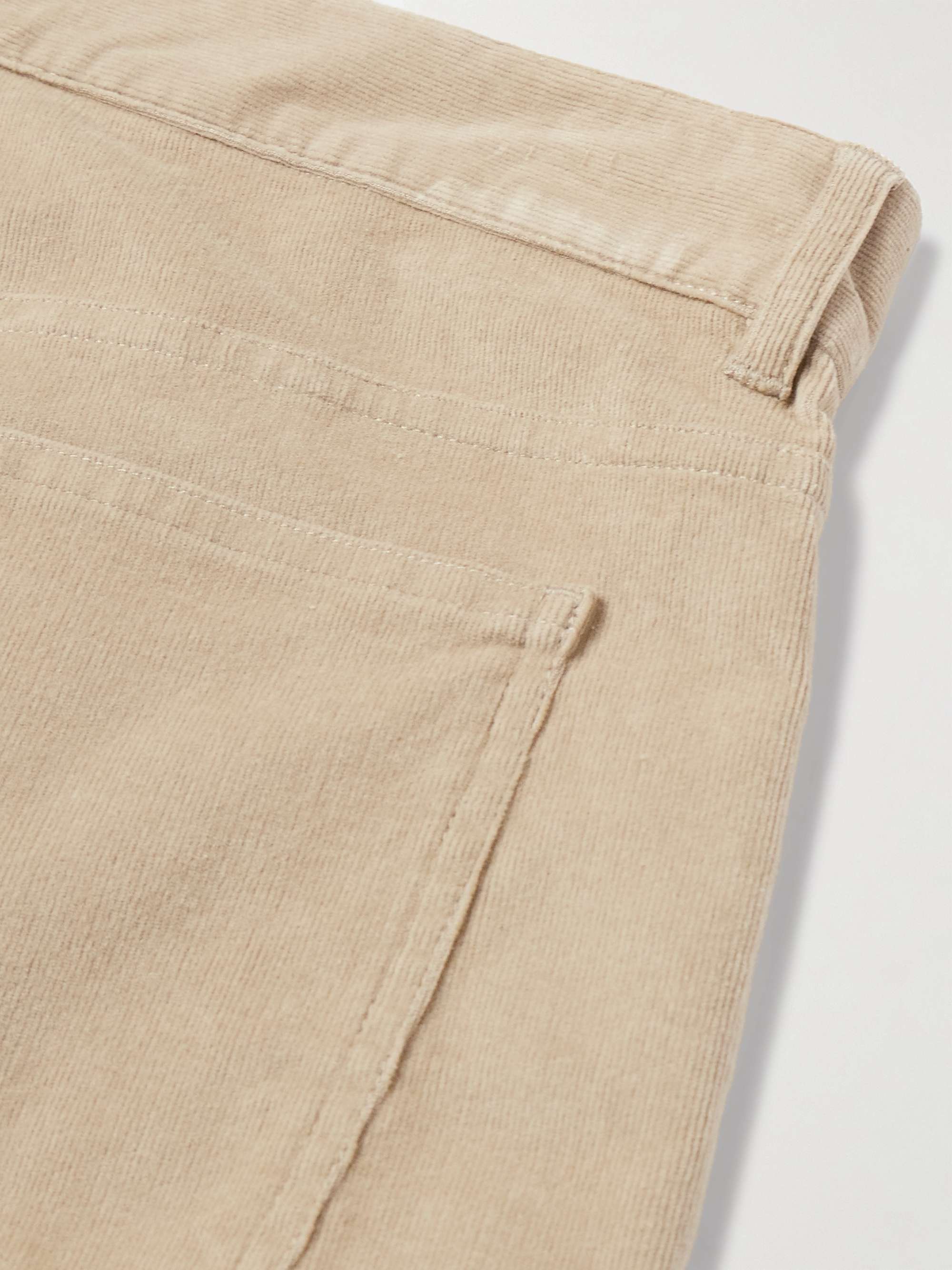 Columbo Straight-Leg Cotton-Blend Corduroy Trousers view