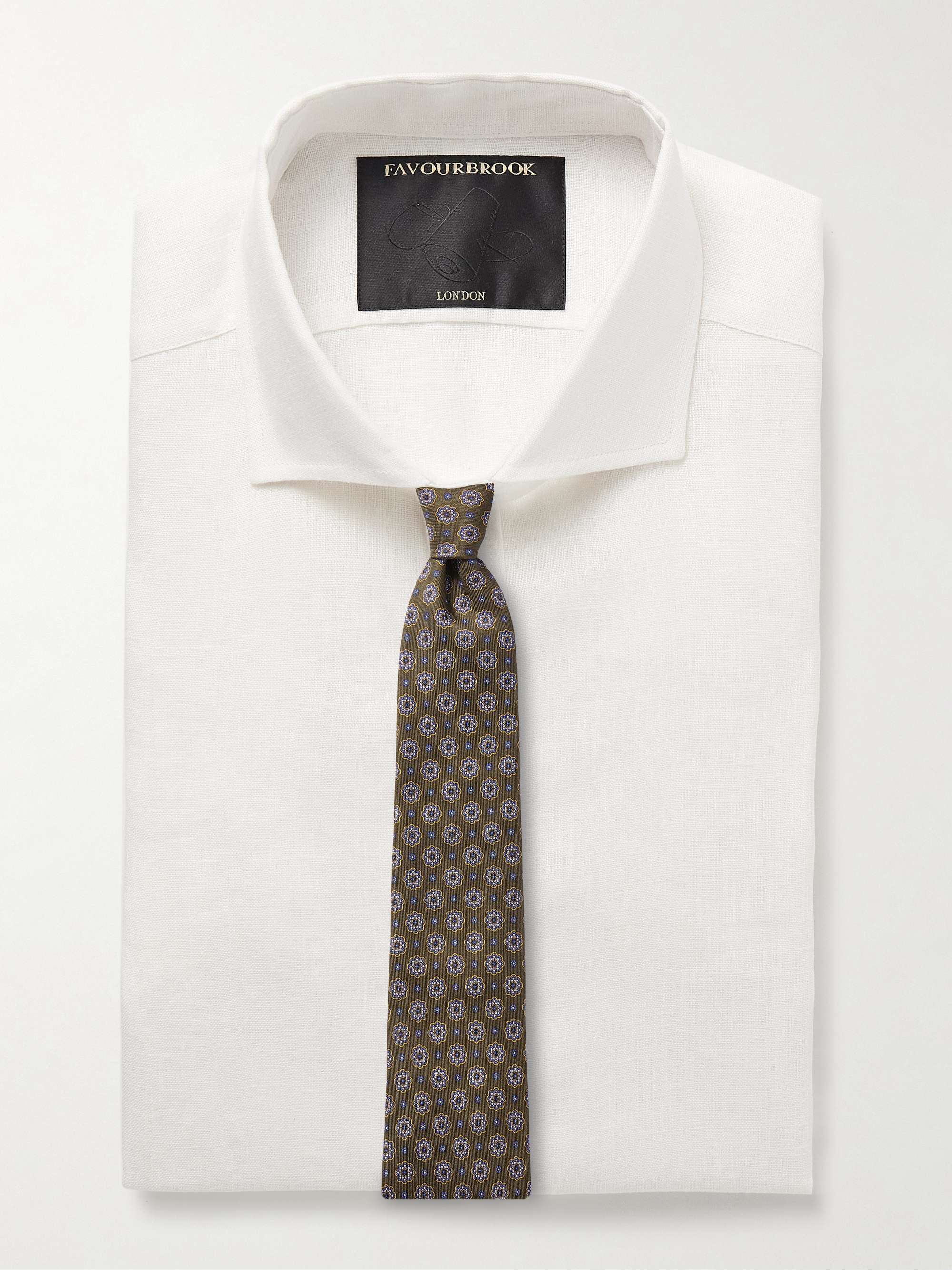 Bridford Cutaway-Collar Linen Shirt view