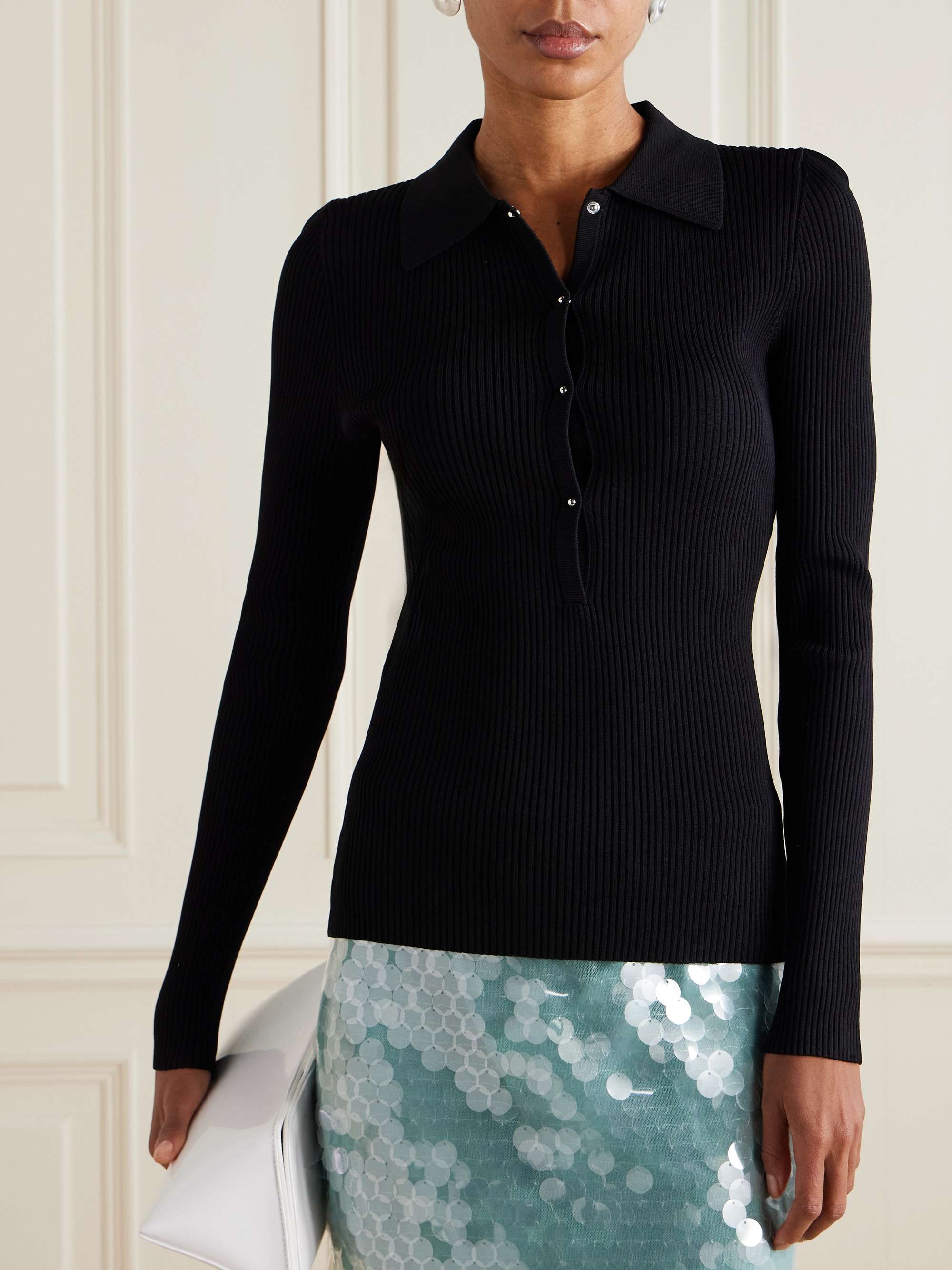 Cisca ribbed-knit sweater view