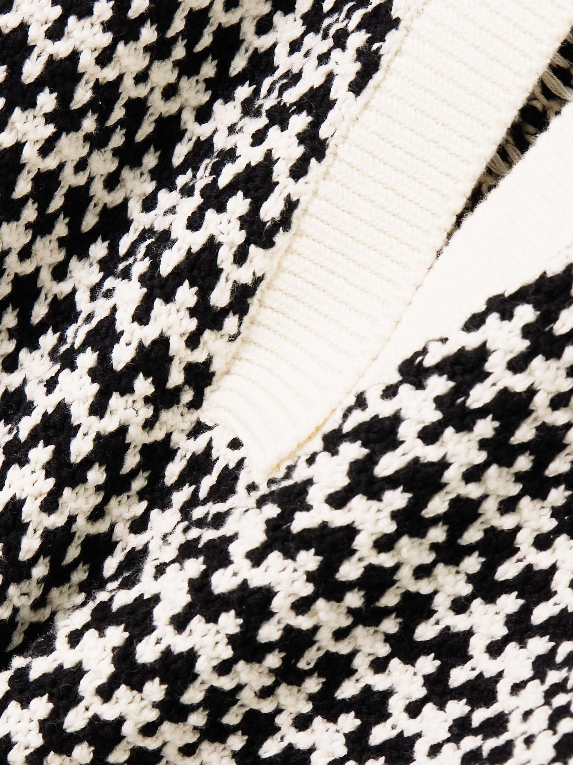 Dora striped textured-knit cotton top view