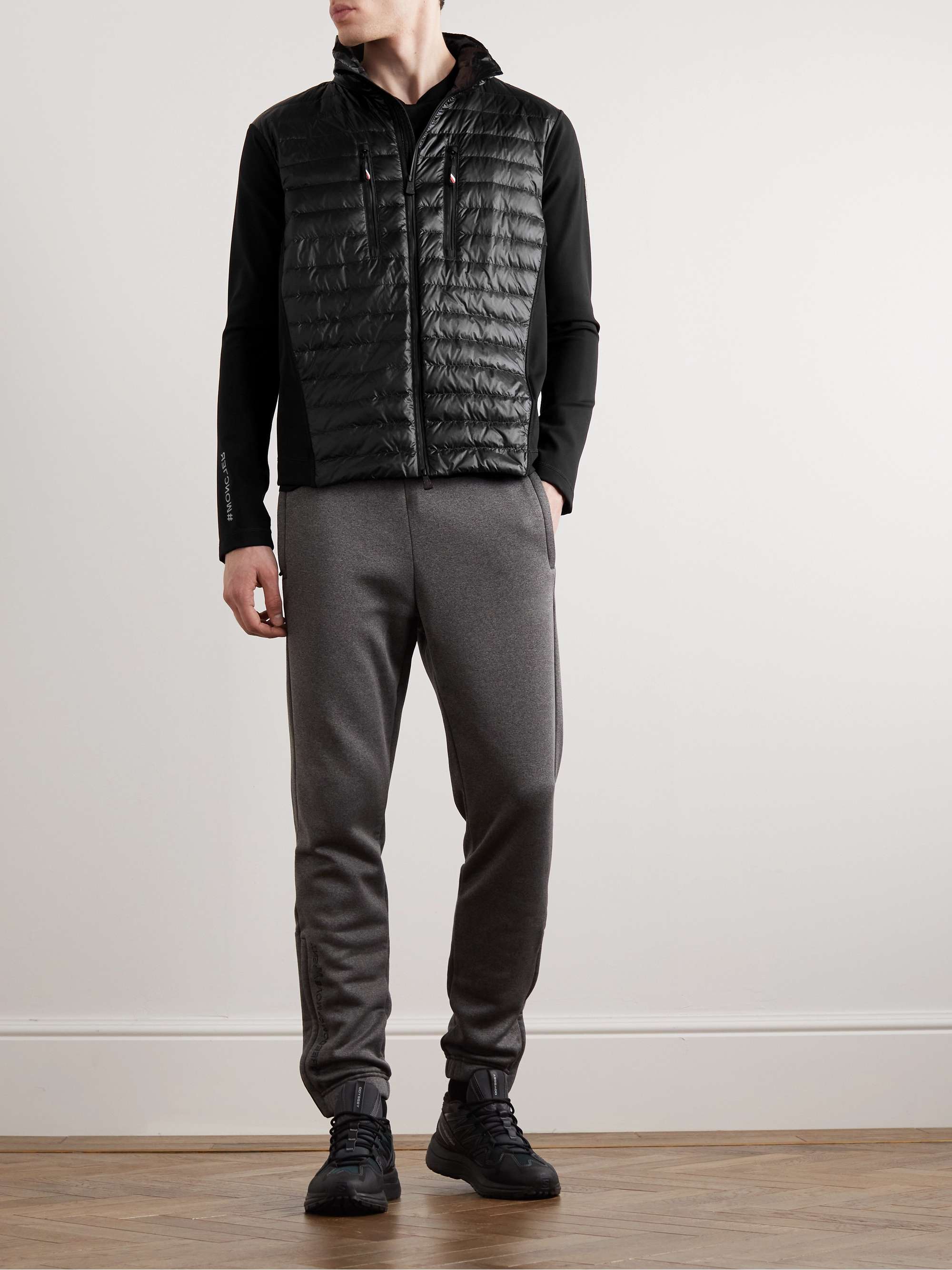 Slim-Fit Quilted Ripstop and Jersey Down Jacket view