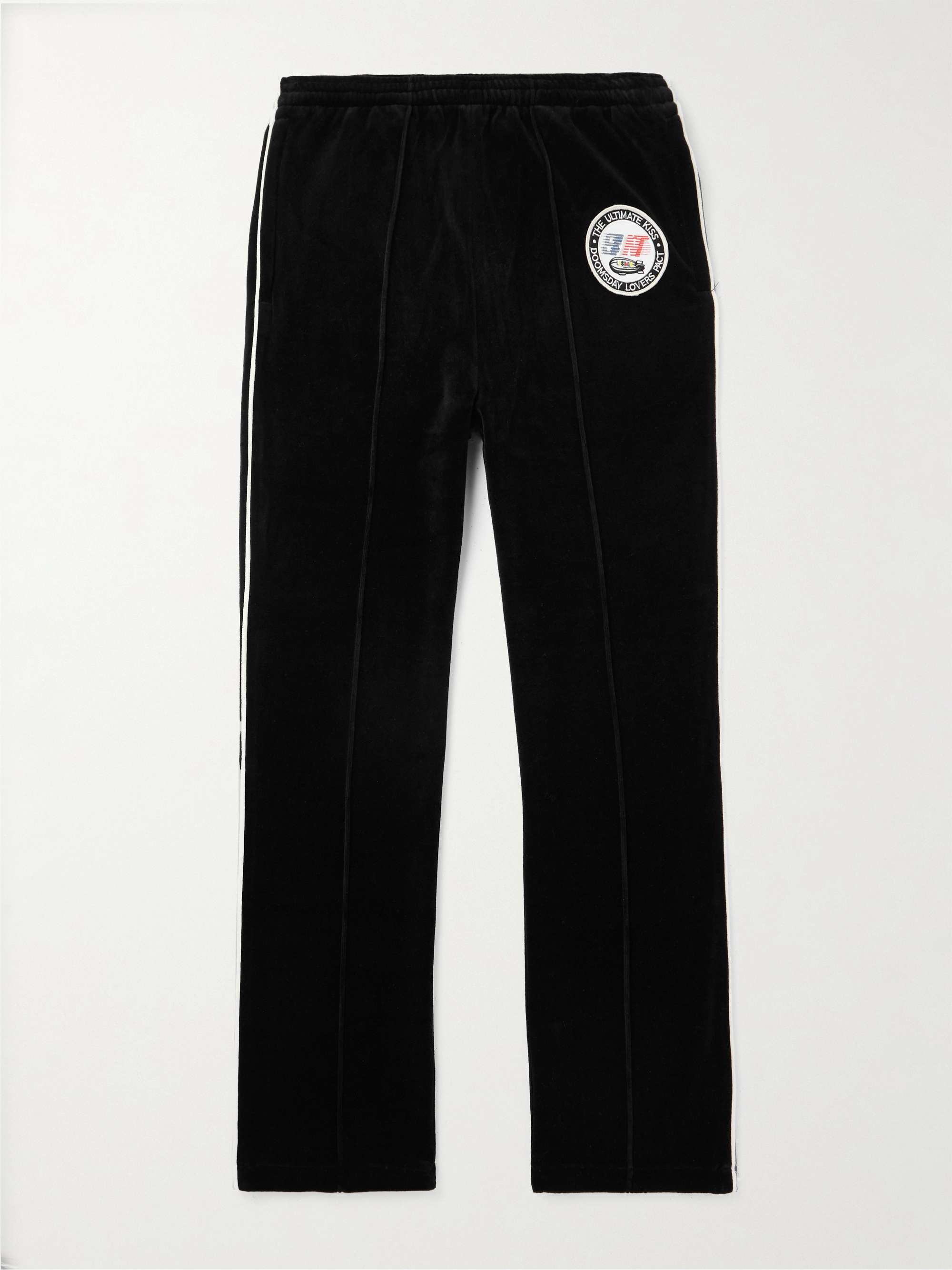 + Lastman Bootcut Cotton-Blend Velour Track Pants view