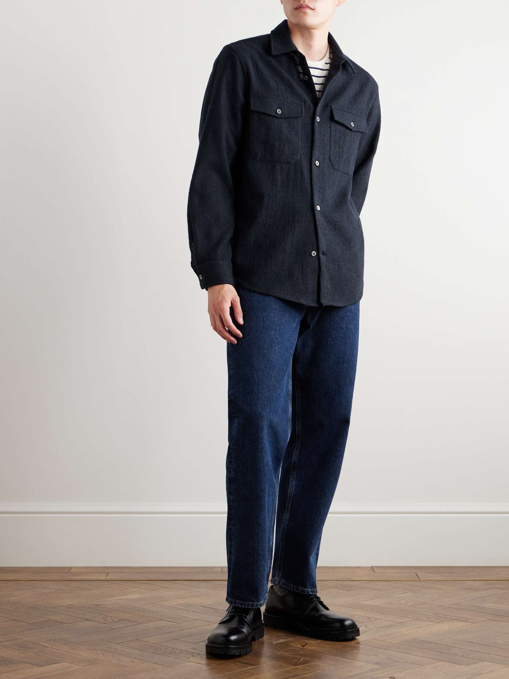 Brushed-Wool Shirt view