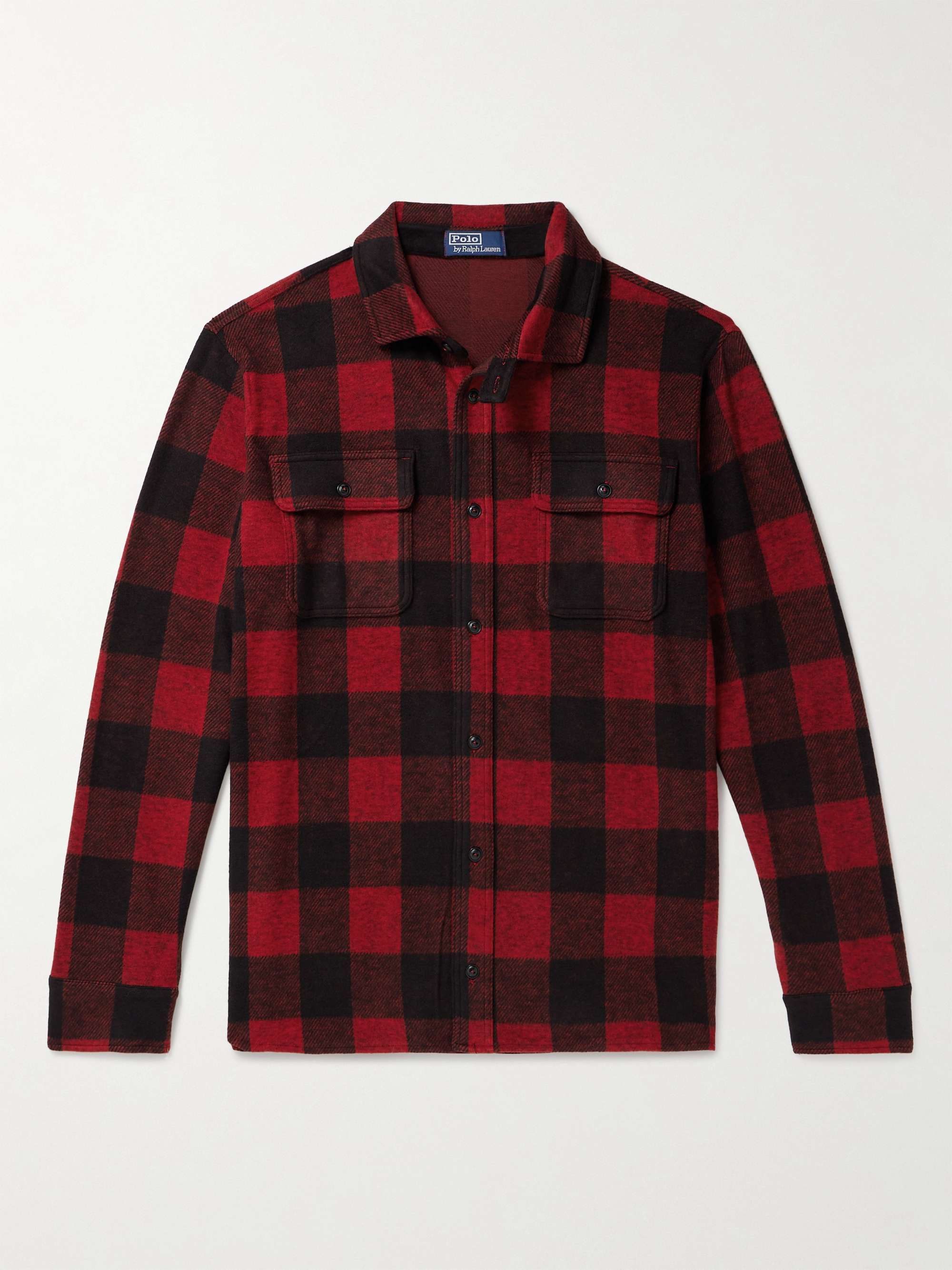 Checked Recycled-Flannel Shirt view