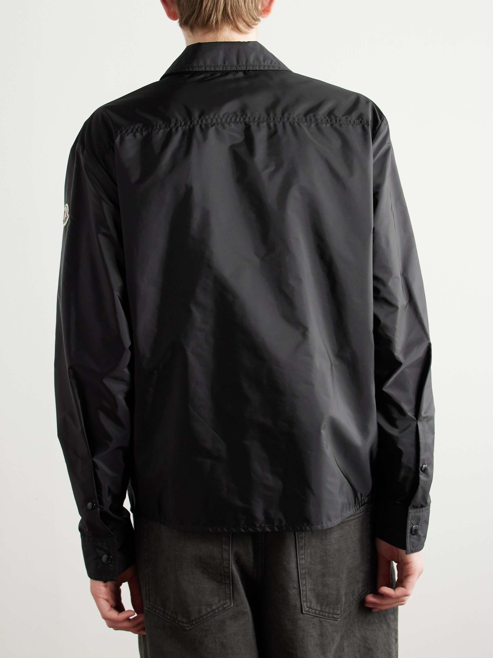 Logo-Appliquéd Nylon Overshirt view