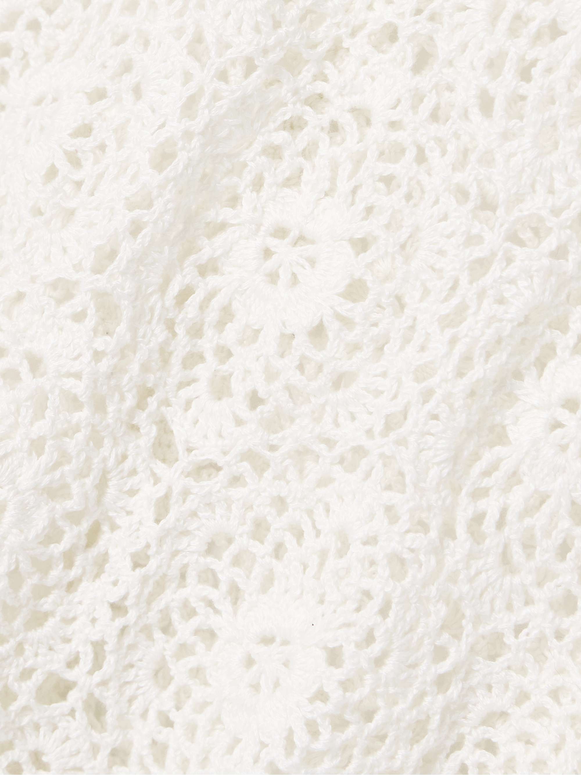 Gibson crocheted cotton top view