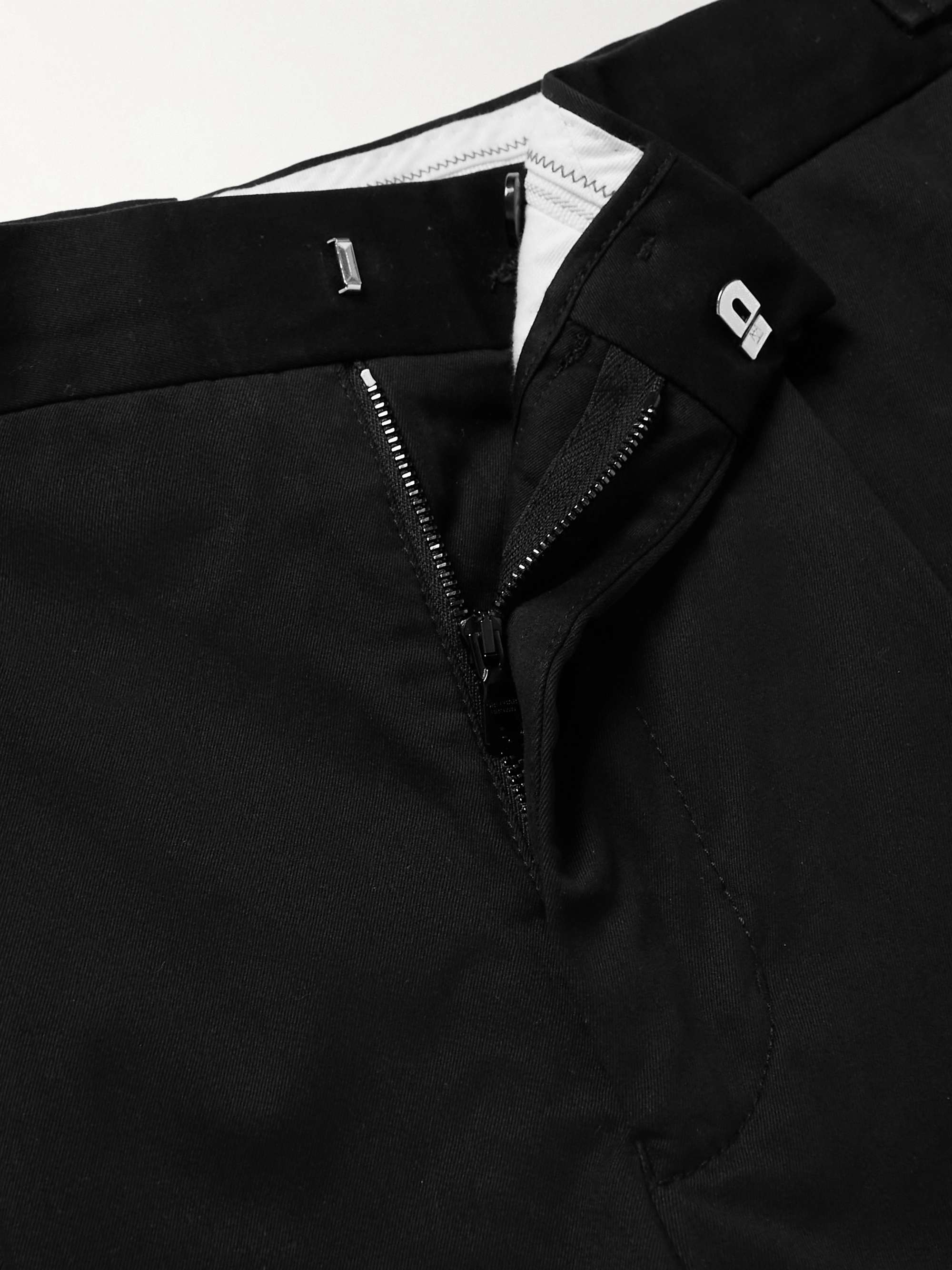 Carsyn Tapered Pleated Cotton-Blend Trousers view