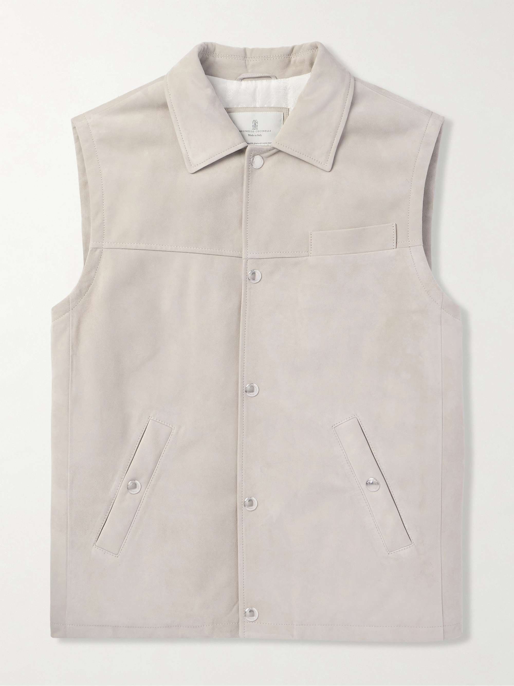 Suede Gilet view