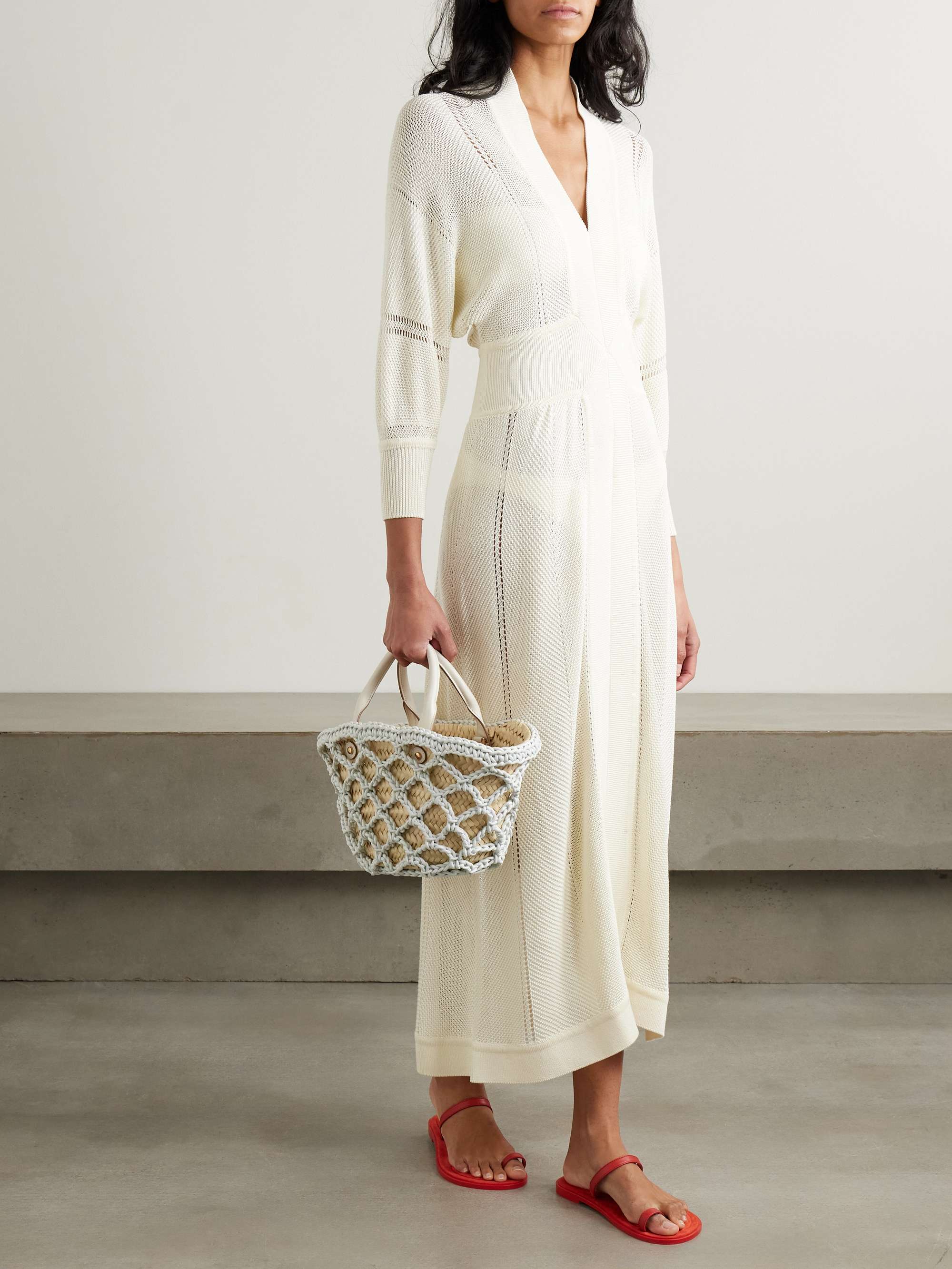 Stella crocheted cotton-blend maxi dress view