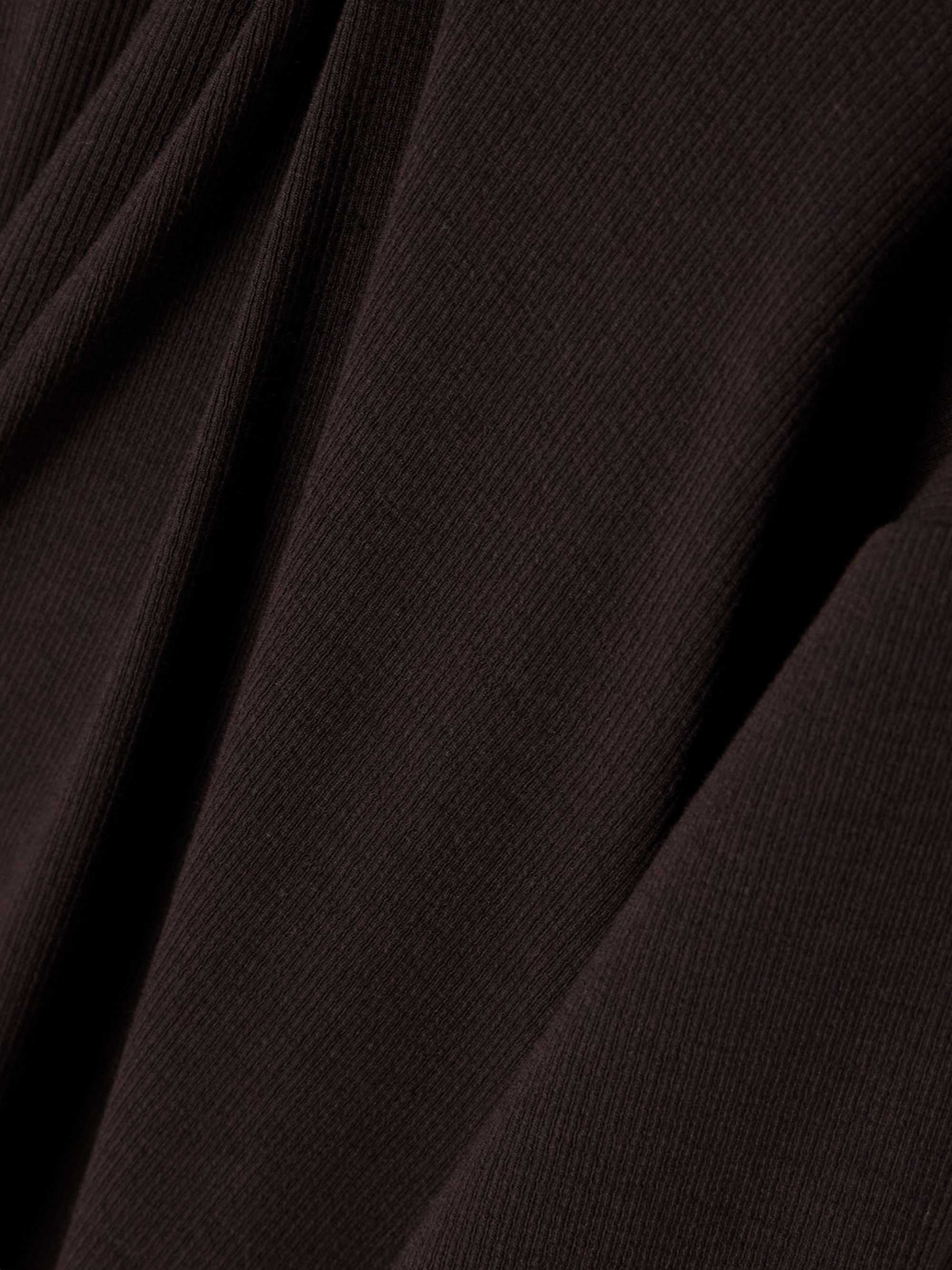 Nicolette ribbed stretch-Pima cotton and modal-blend cardigan view