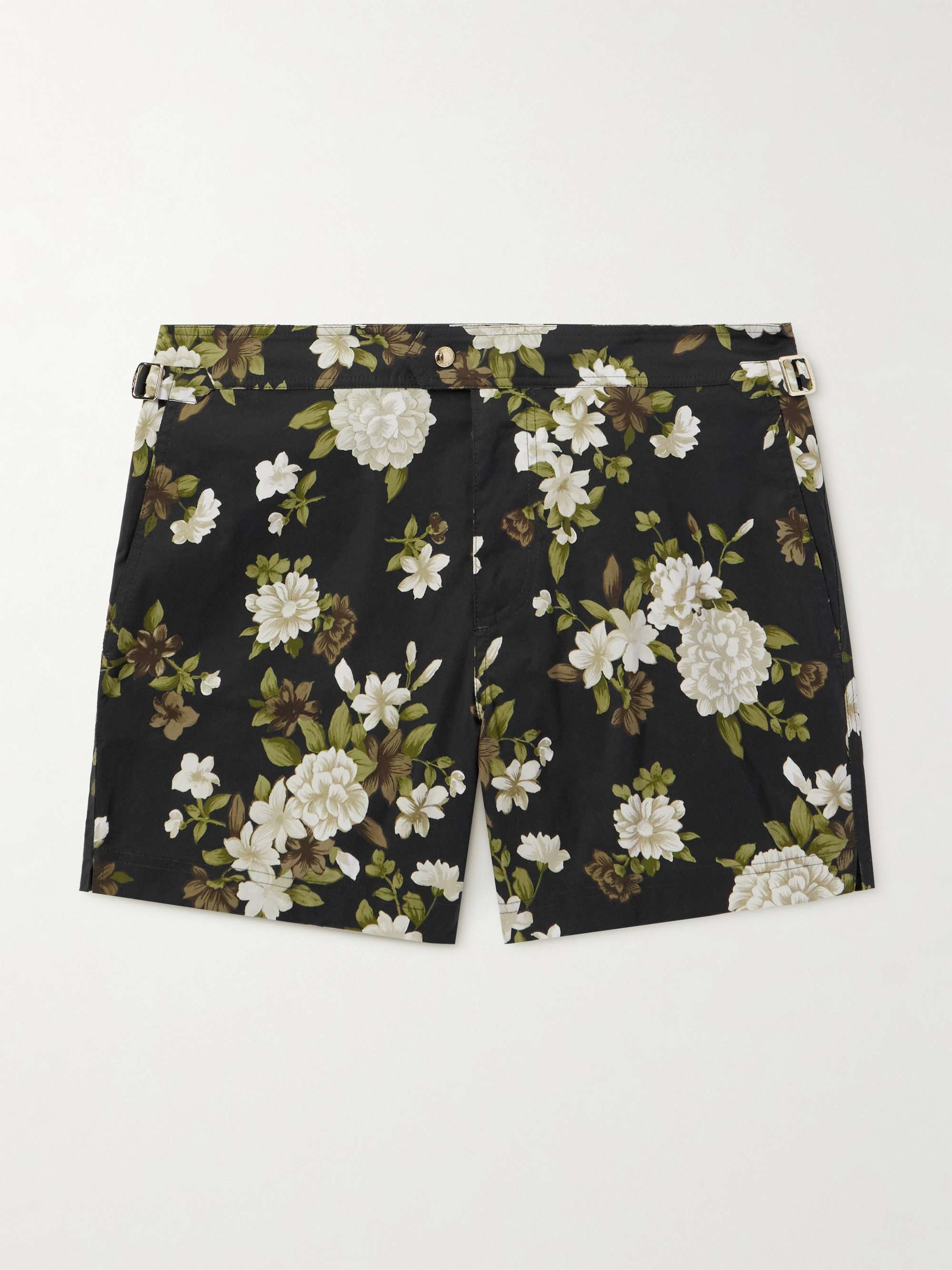 Hendrix Slim-Fit Short-Length Floral-Print Swim Shorts view