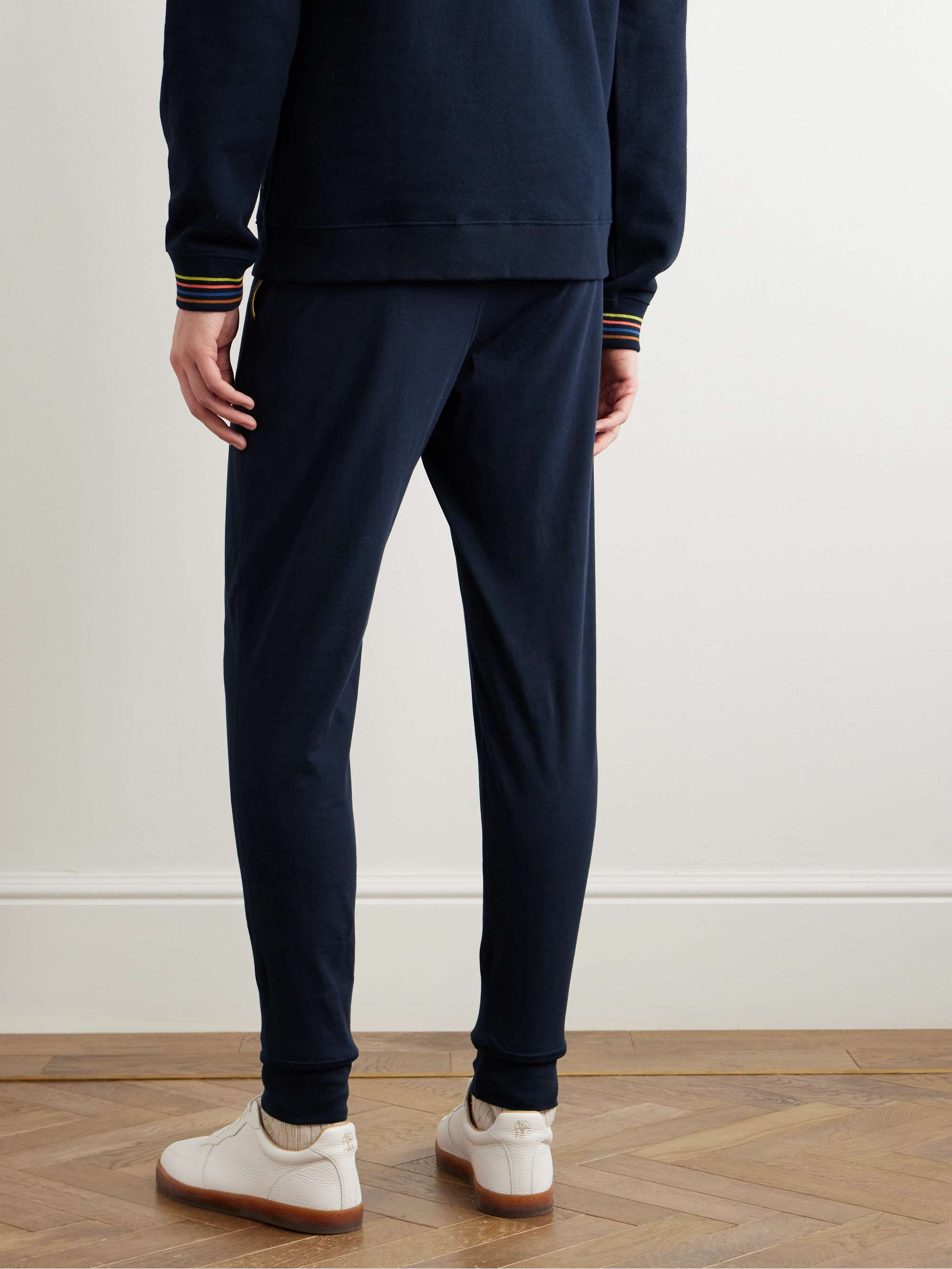 Slim-Fit Tapered Cotton-Jersey Sweatpants view