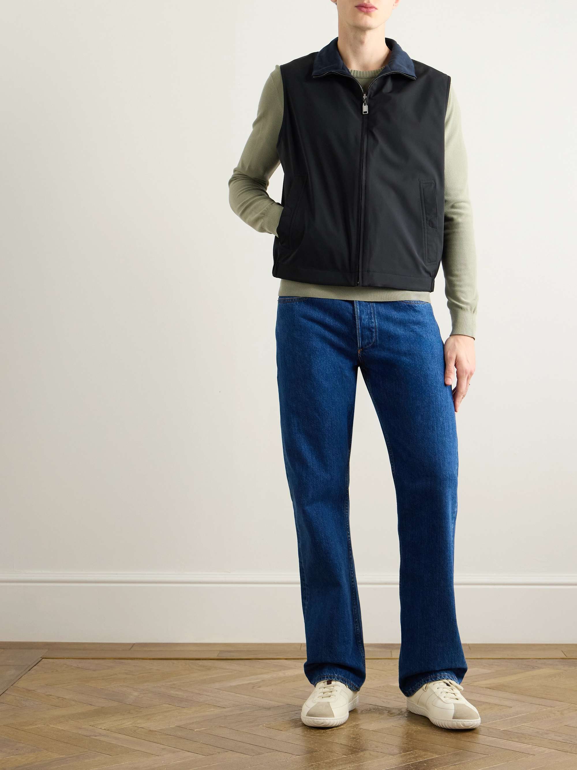 Reversible Silk-Blend and Jersey Gilet view