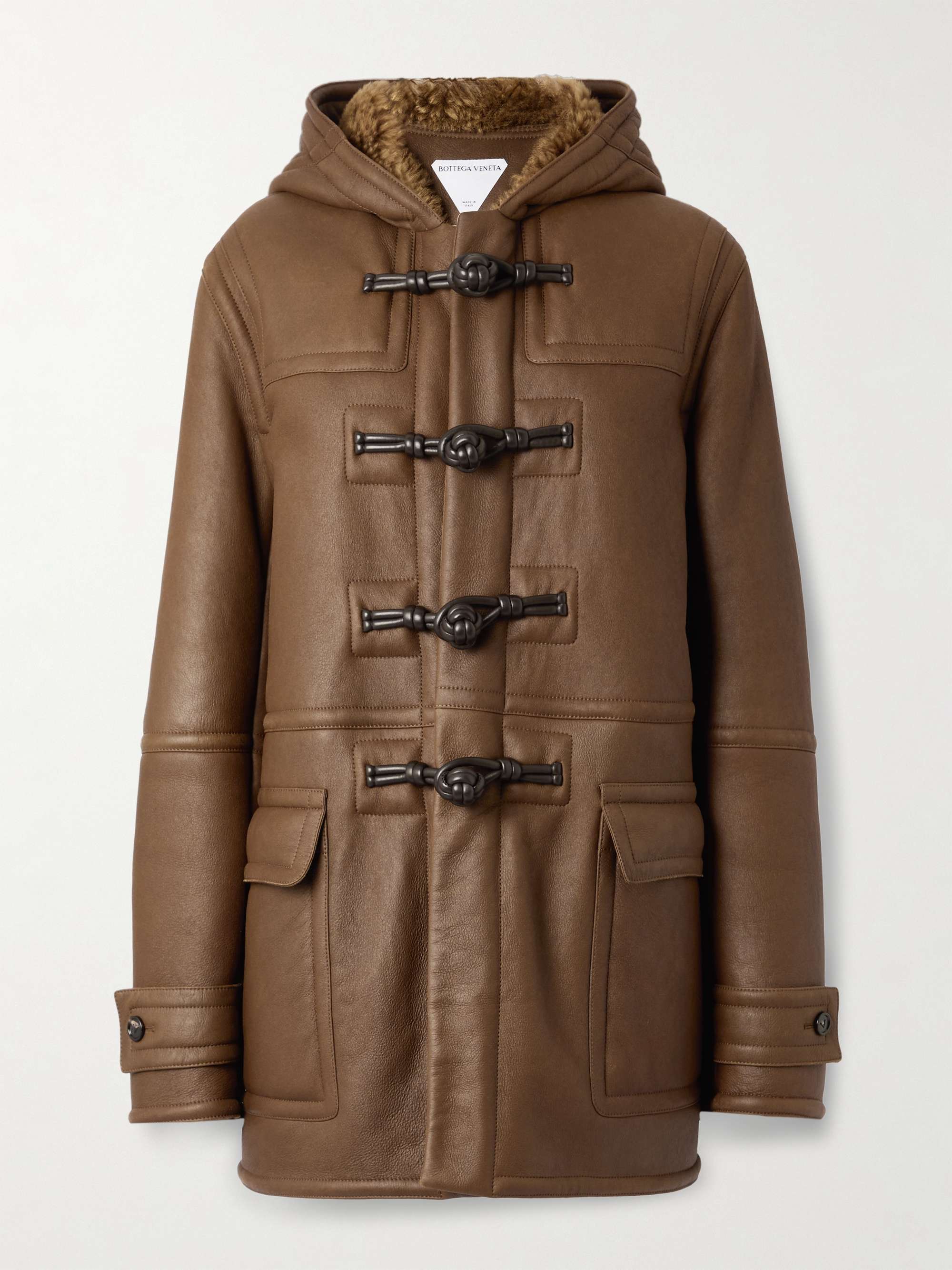 Auckland hooded shearling jacket view